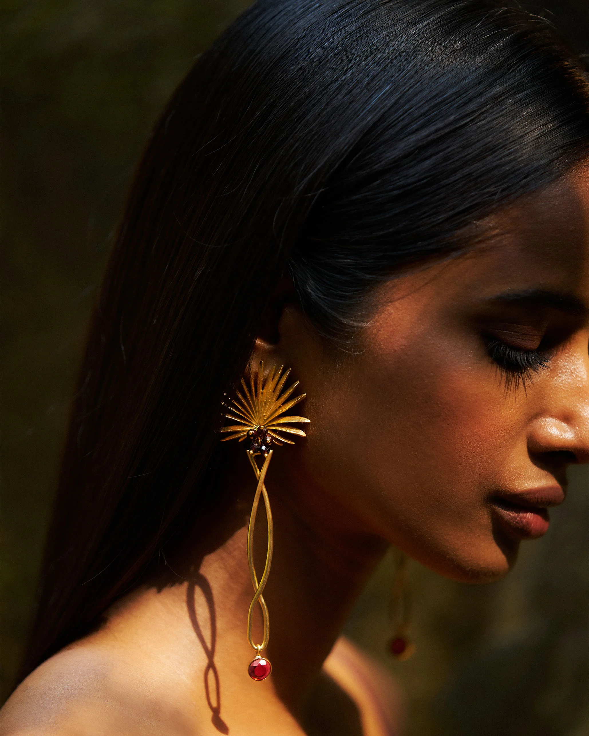 Palm Danglers - Gold - Image 4
