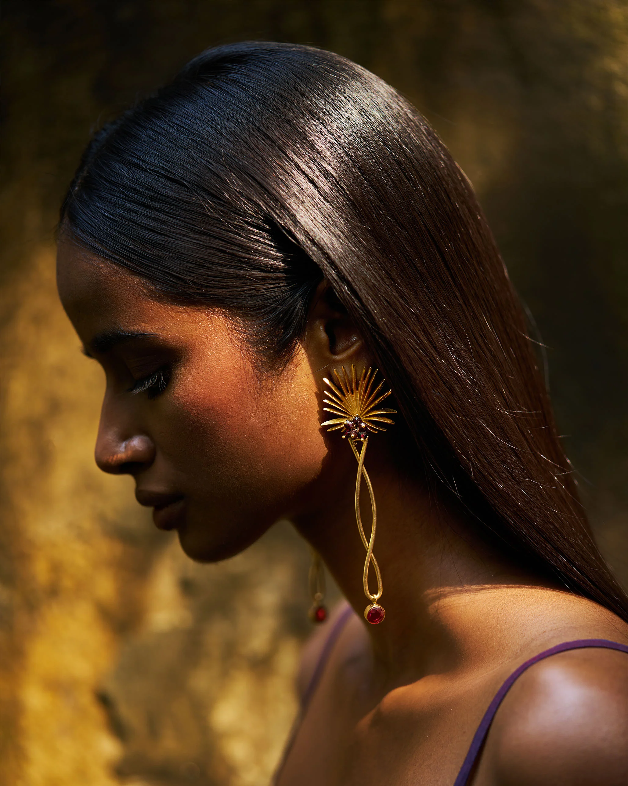Palm Danglers - Gold - Image 5