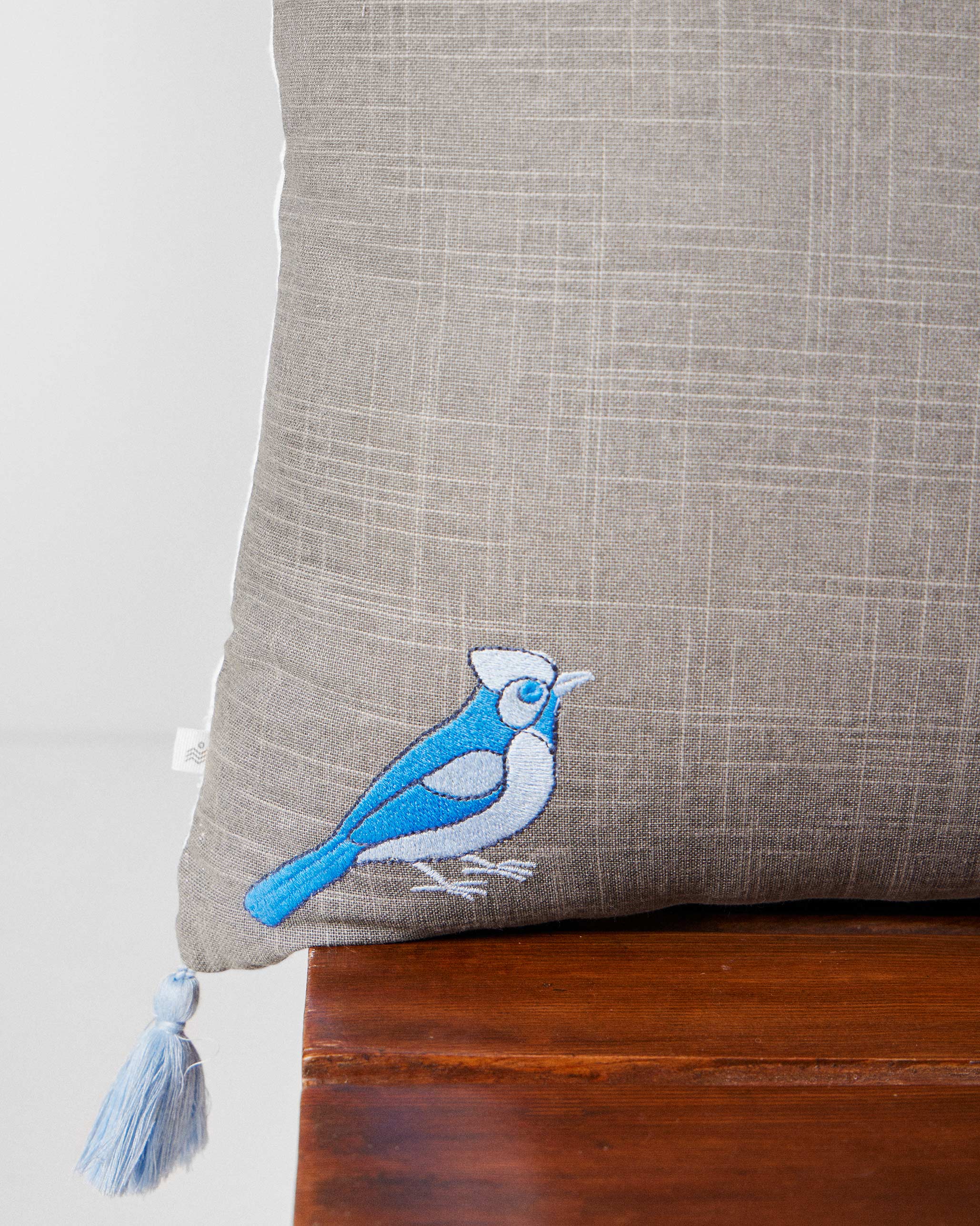 Palm Embroidered Cushion Cover - Image 5