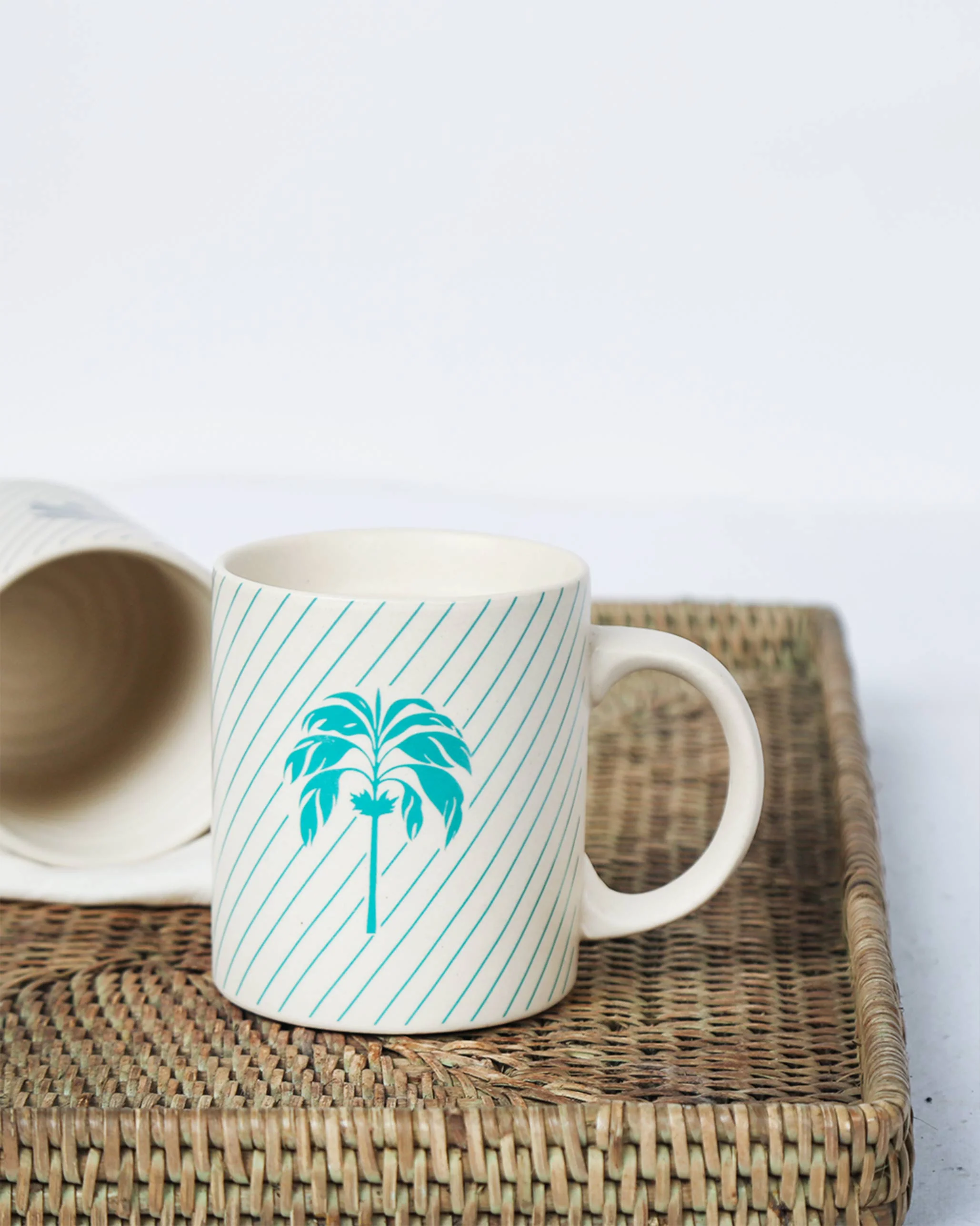 Palm Mug - Aqua - Image 2
