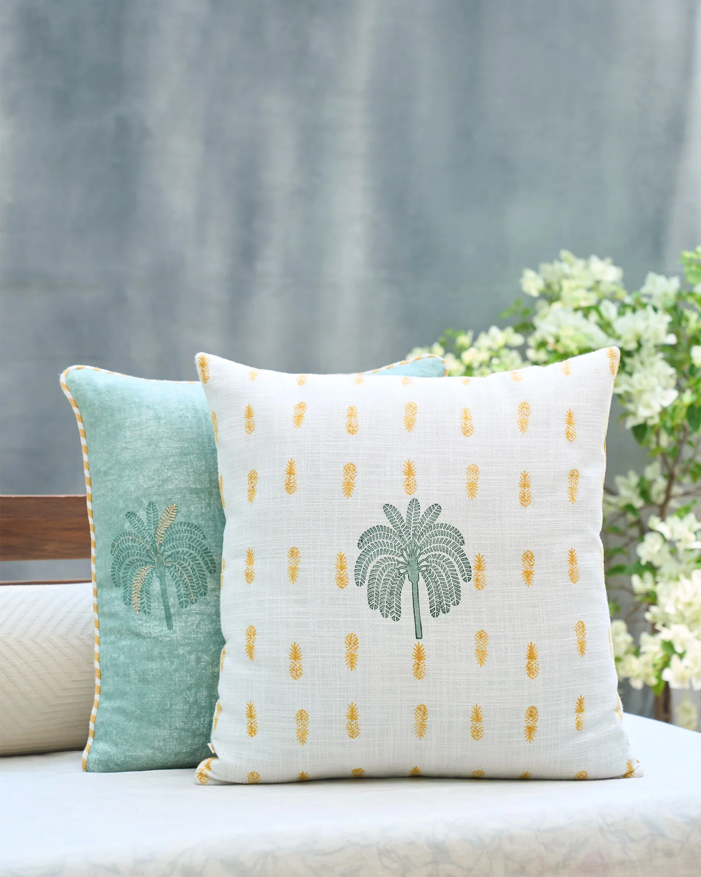 Palm Puff Cushion Cover - Image 3