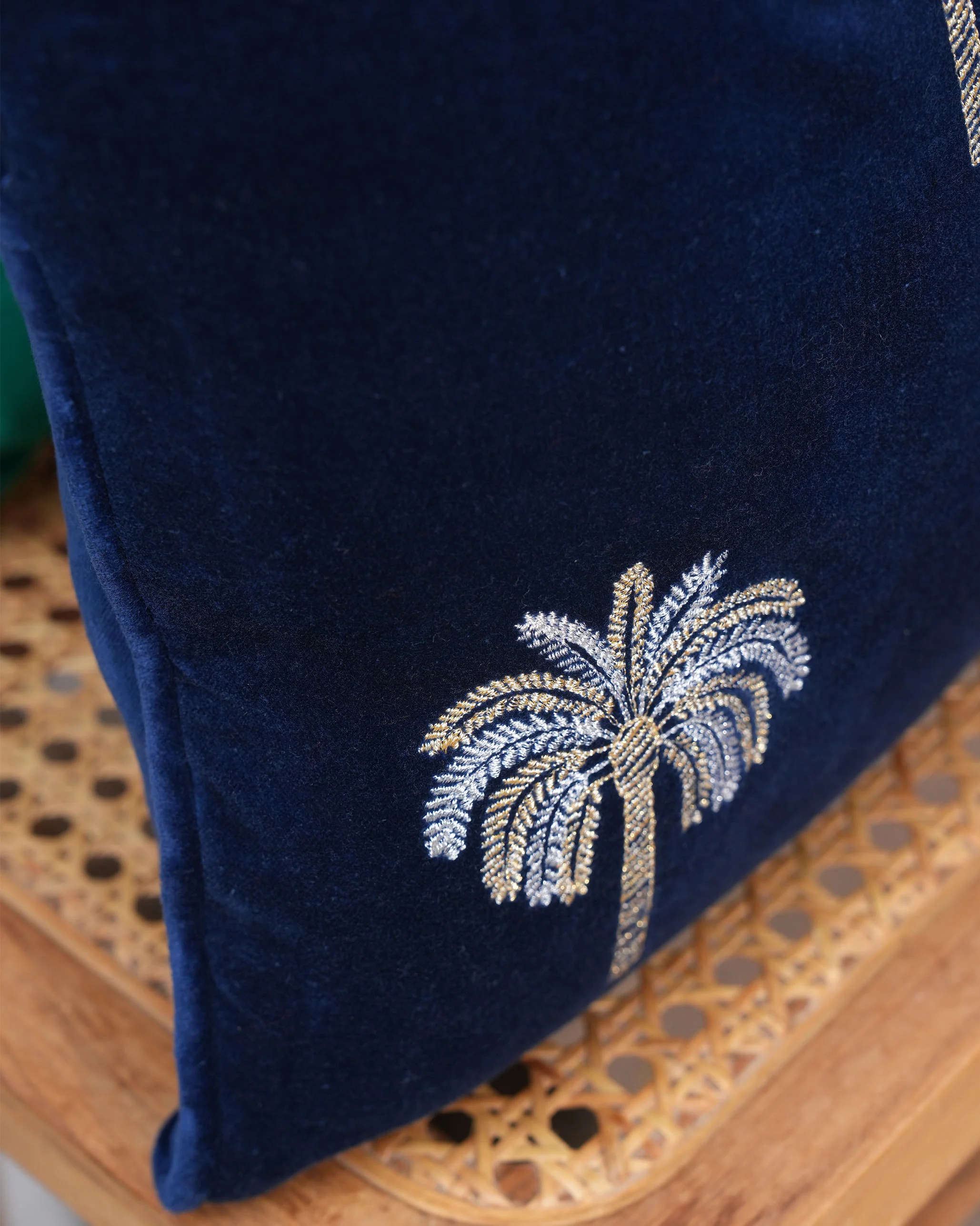Palm Shimmer Cushion Cover - Image 2