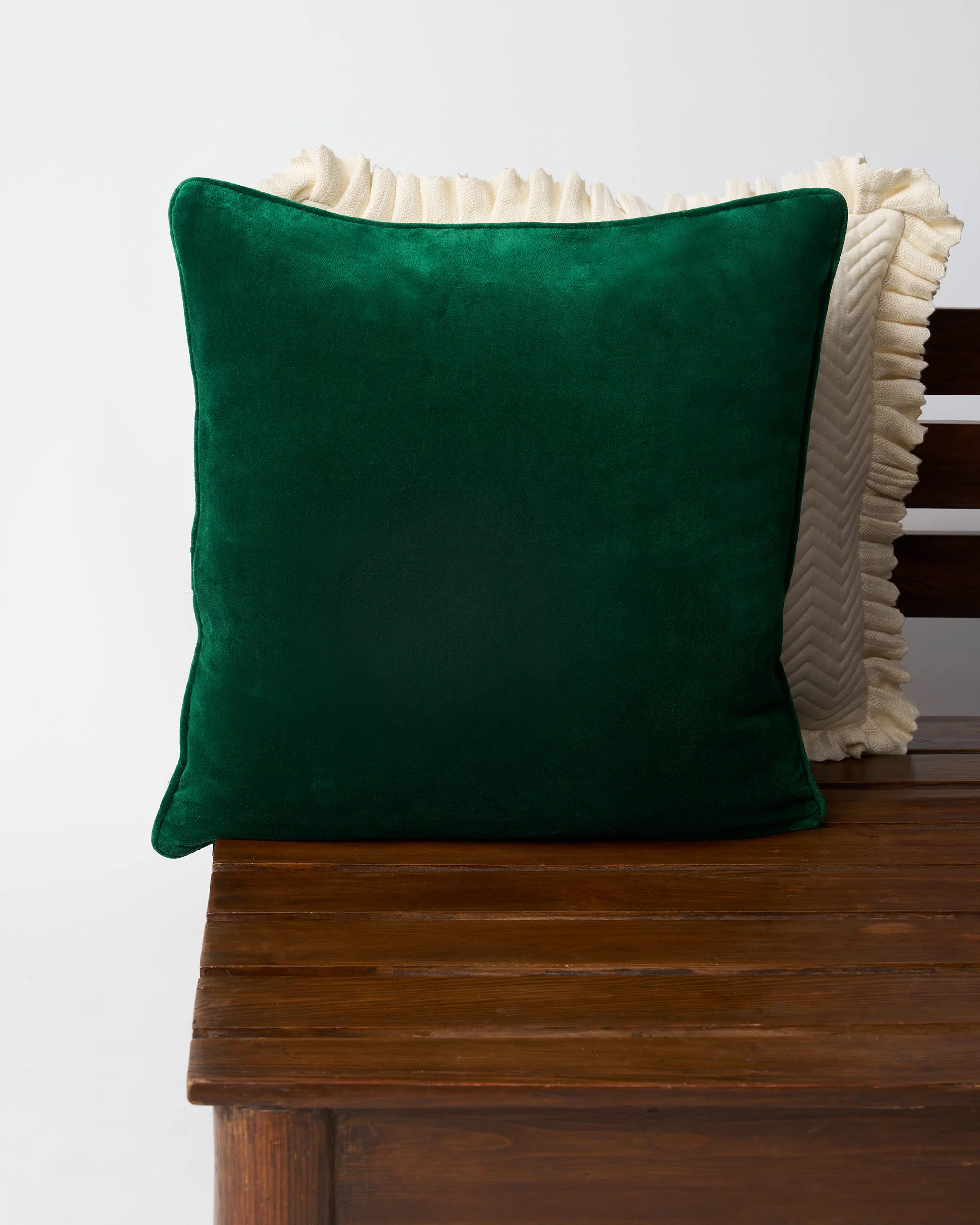 Palm Shimmer Cushion Cover - Green - Image 2
