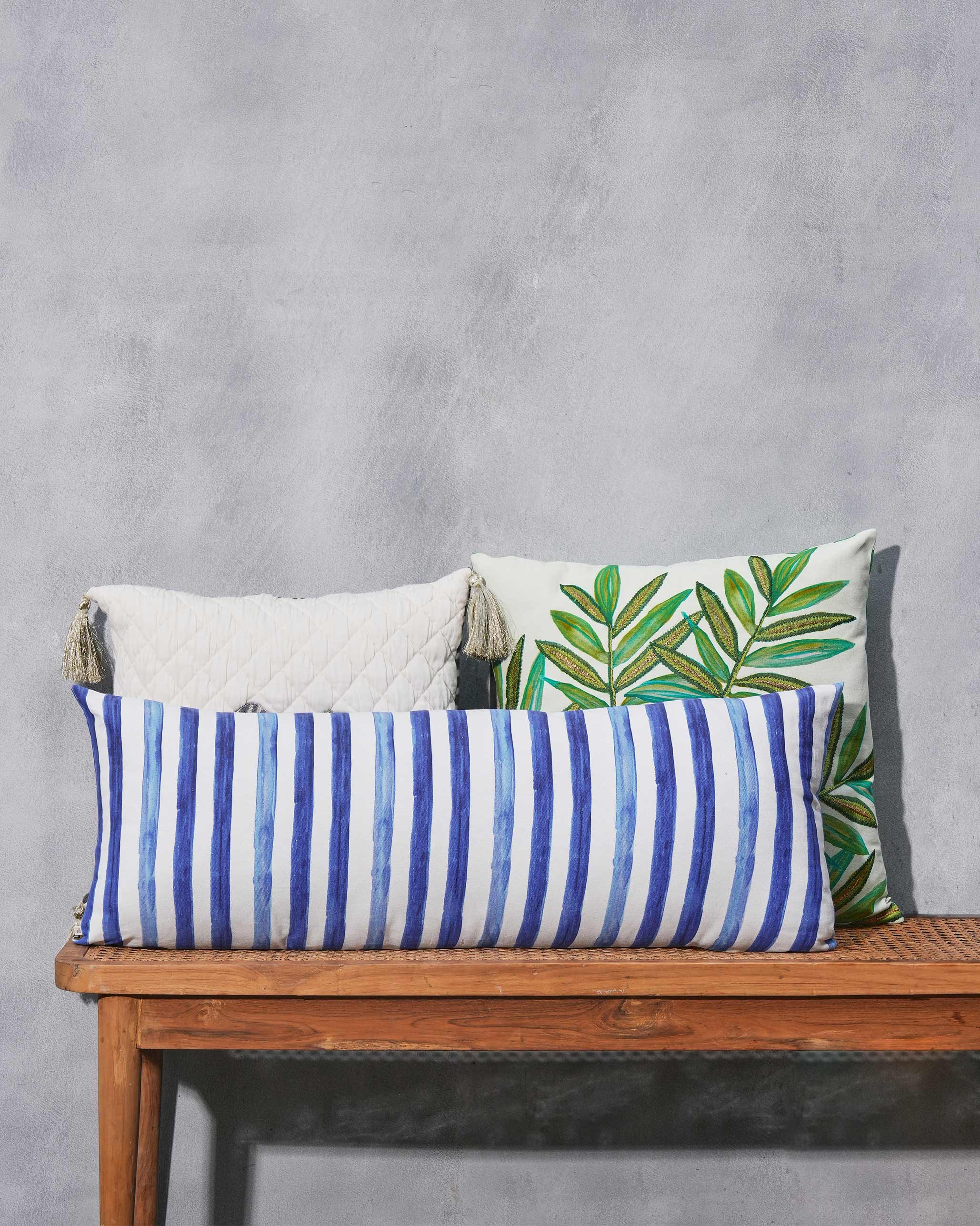 Palm Shimmer Lumbar Cushion Cover - Image 5