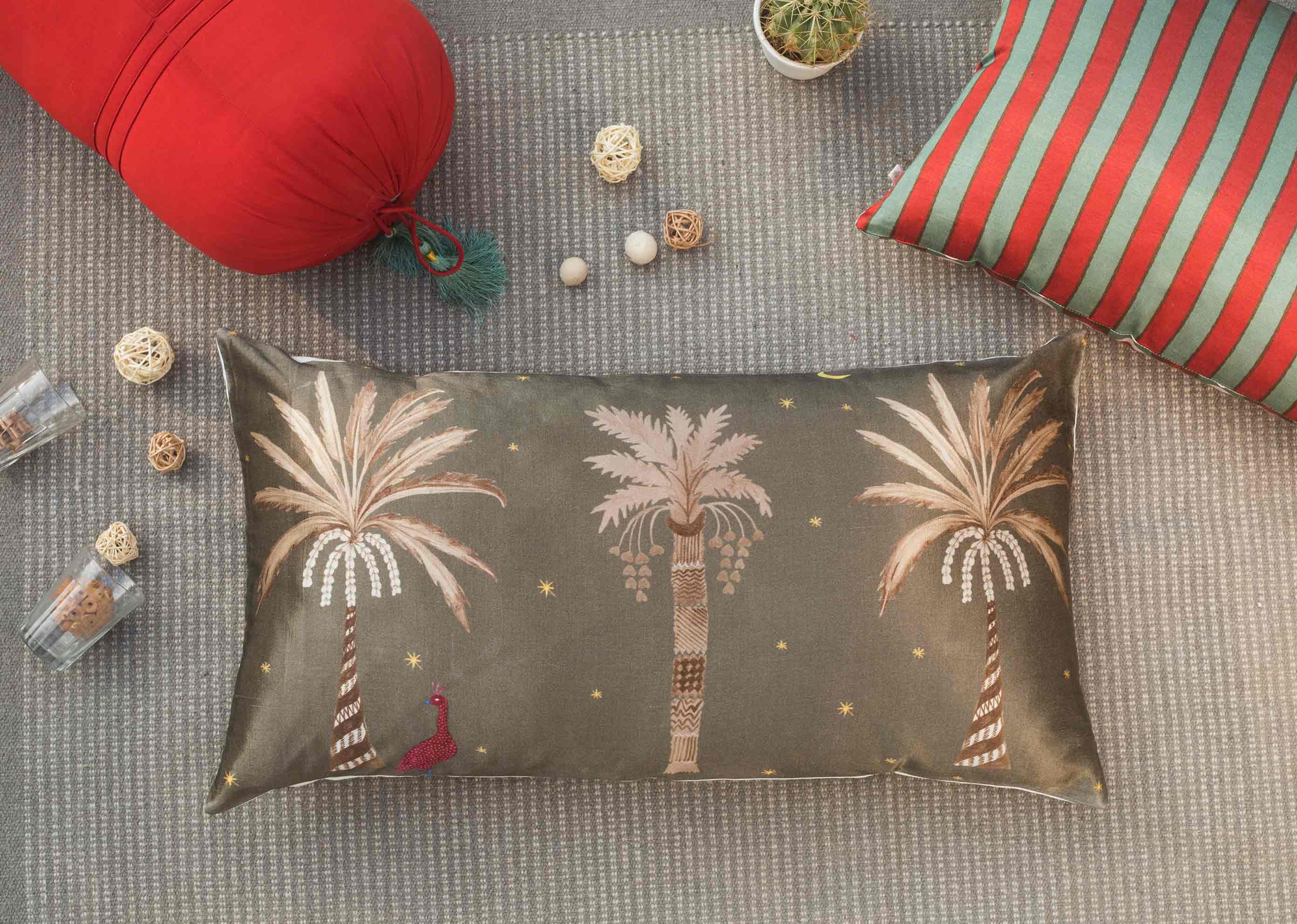 Palm Tree Cushion Cover - Image 3