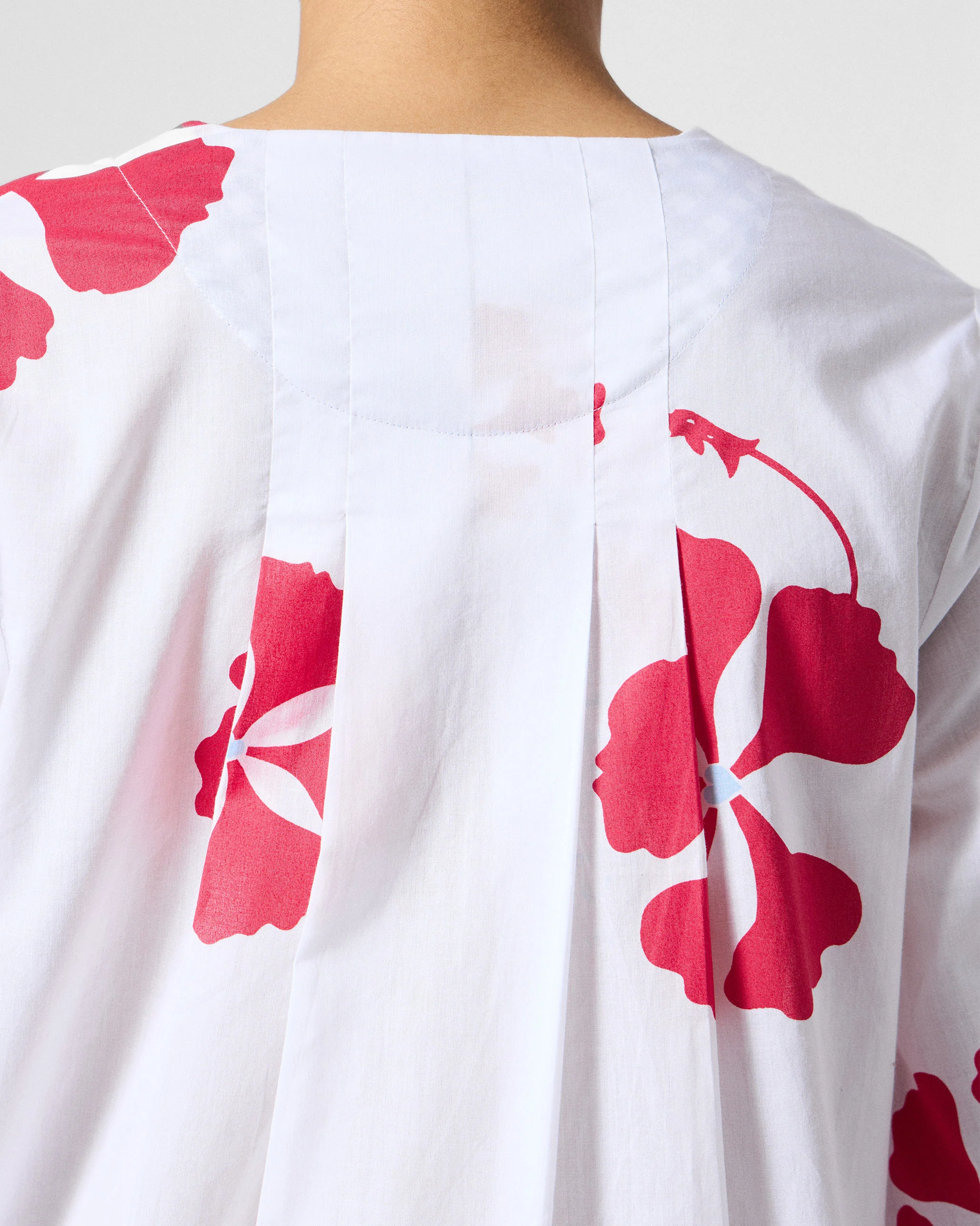Pampa Kurta - White & Red Printed - Image 4