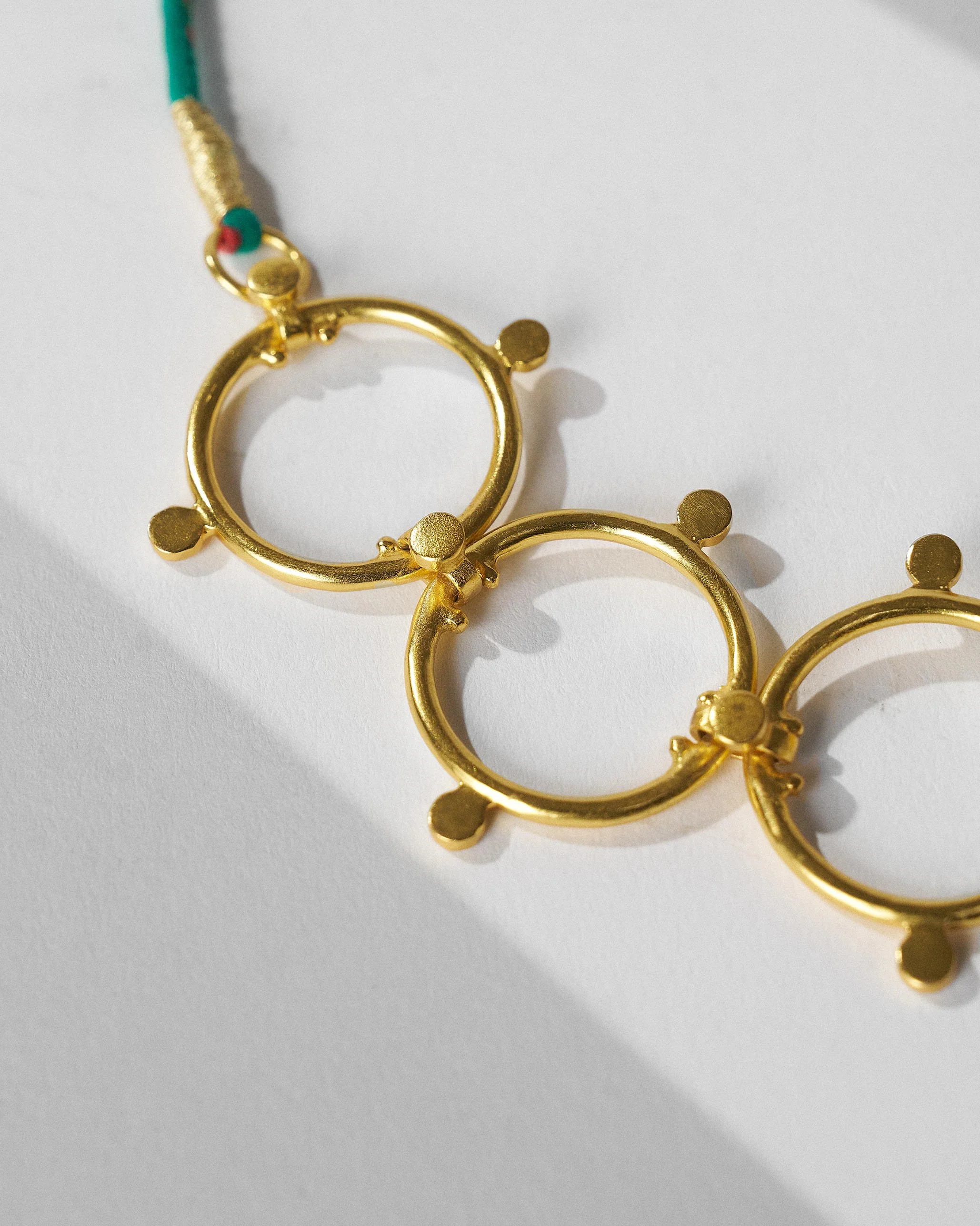 Panch Circle Necklace - Gold - Image 3