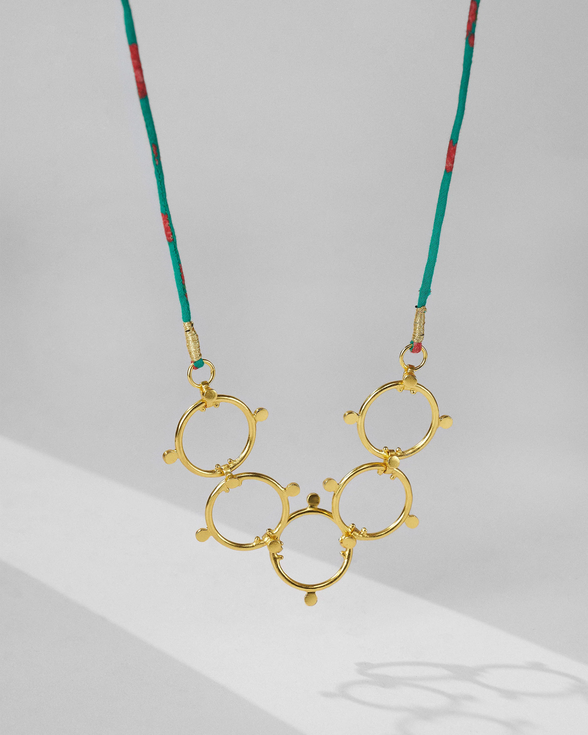 Panch Circle Necklace - Gold - Image 5