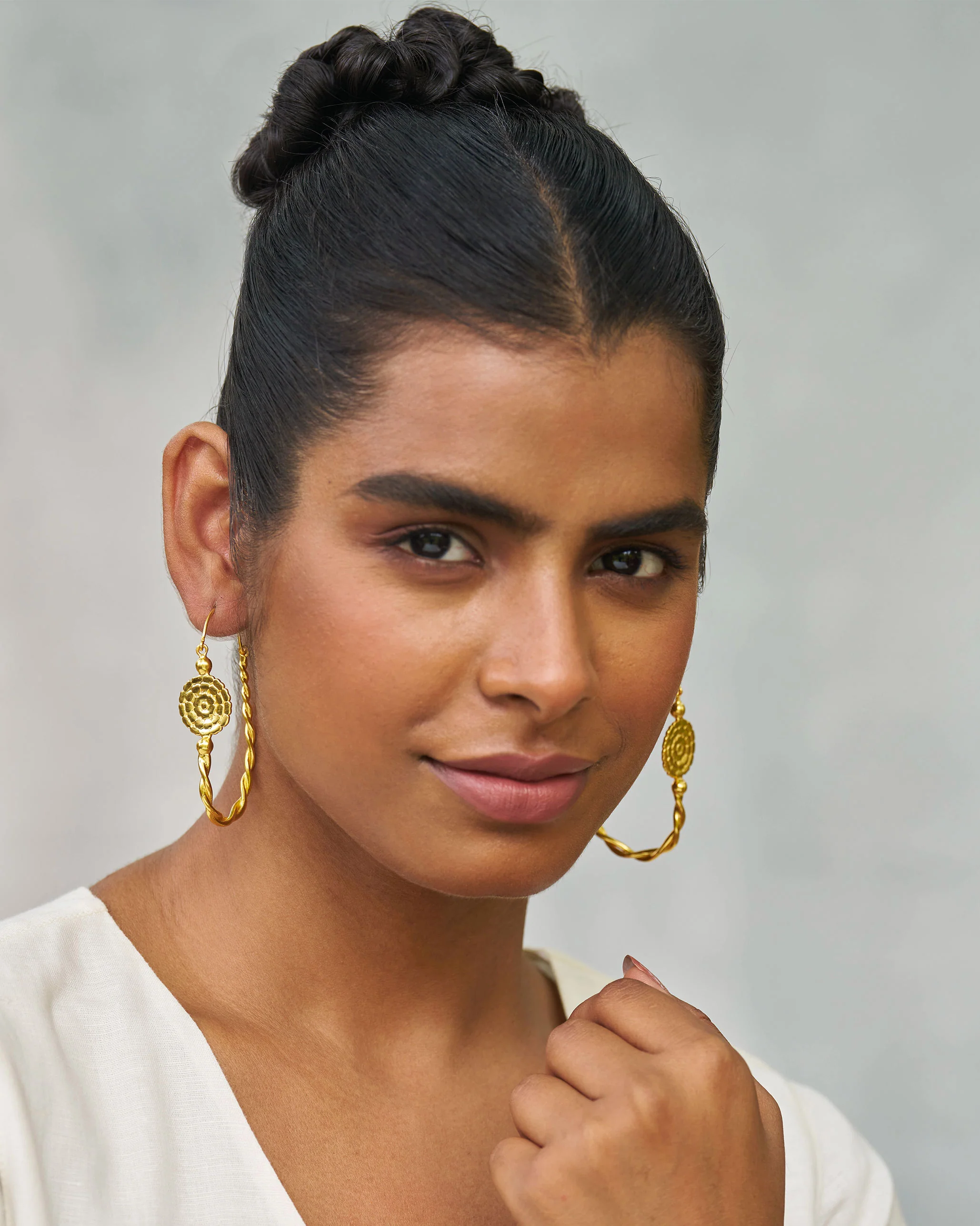 Pankhuri Earrings - Gold - Image 5