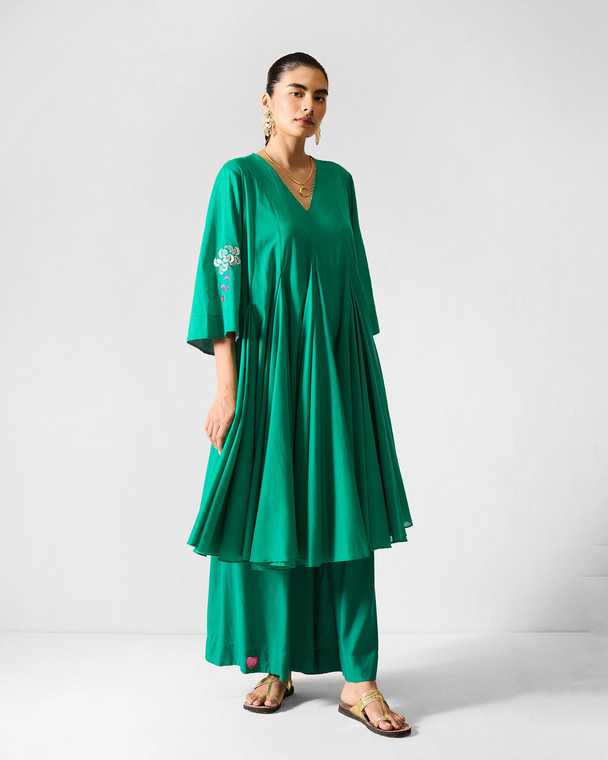 Paperbag Pants - Green - Image 2