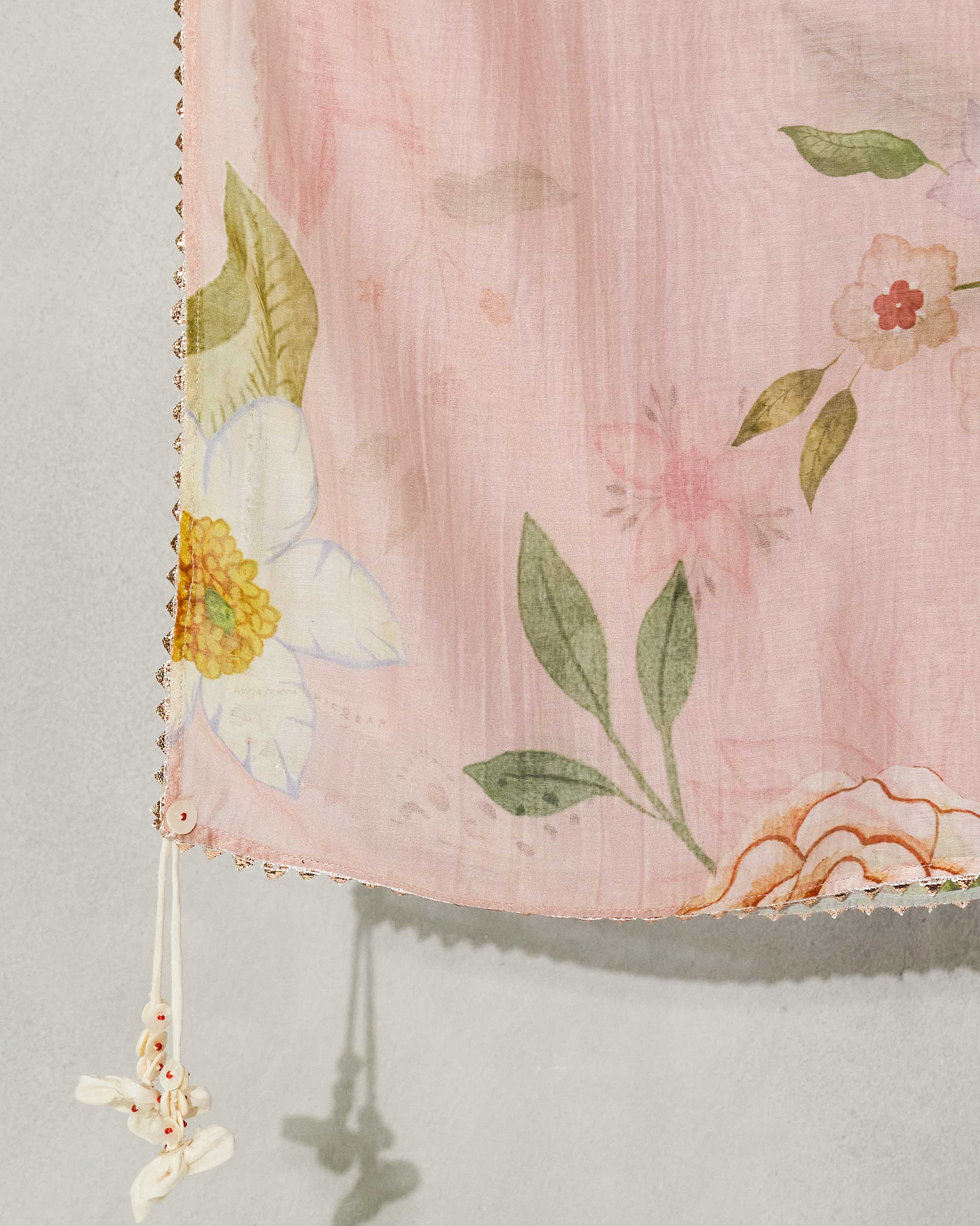 Paradise Dupatta - Pink - Image 3