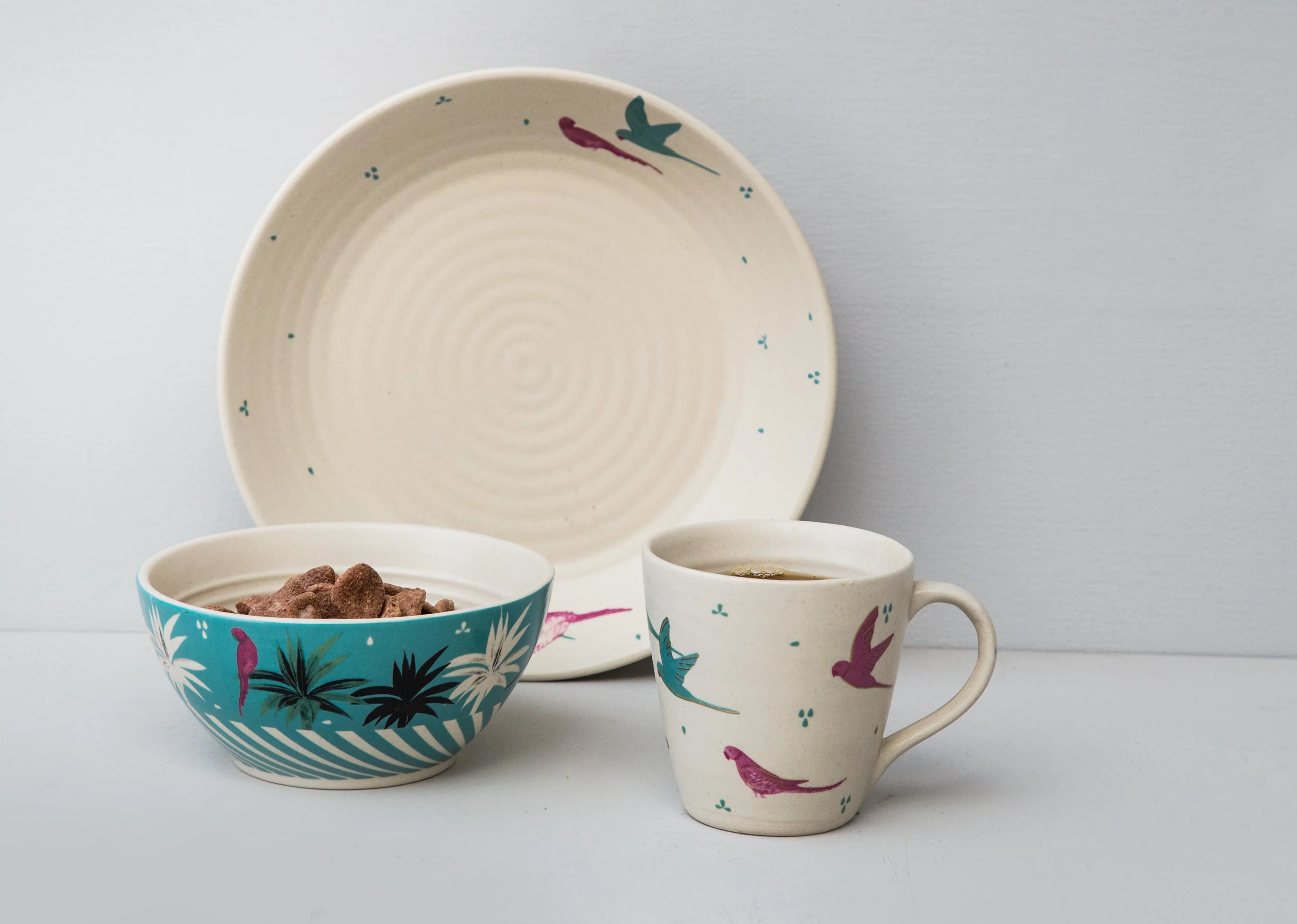 Parakeet Breakfast Set (Set of 3) - Image 3