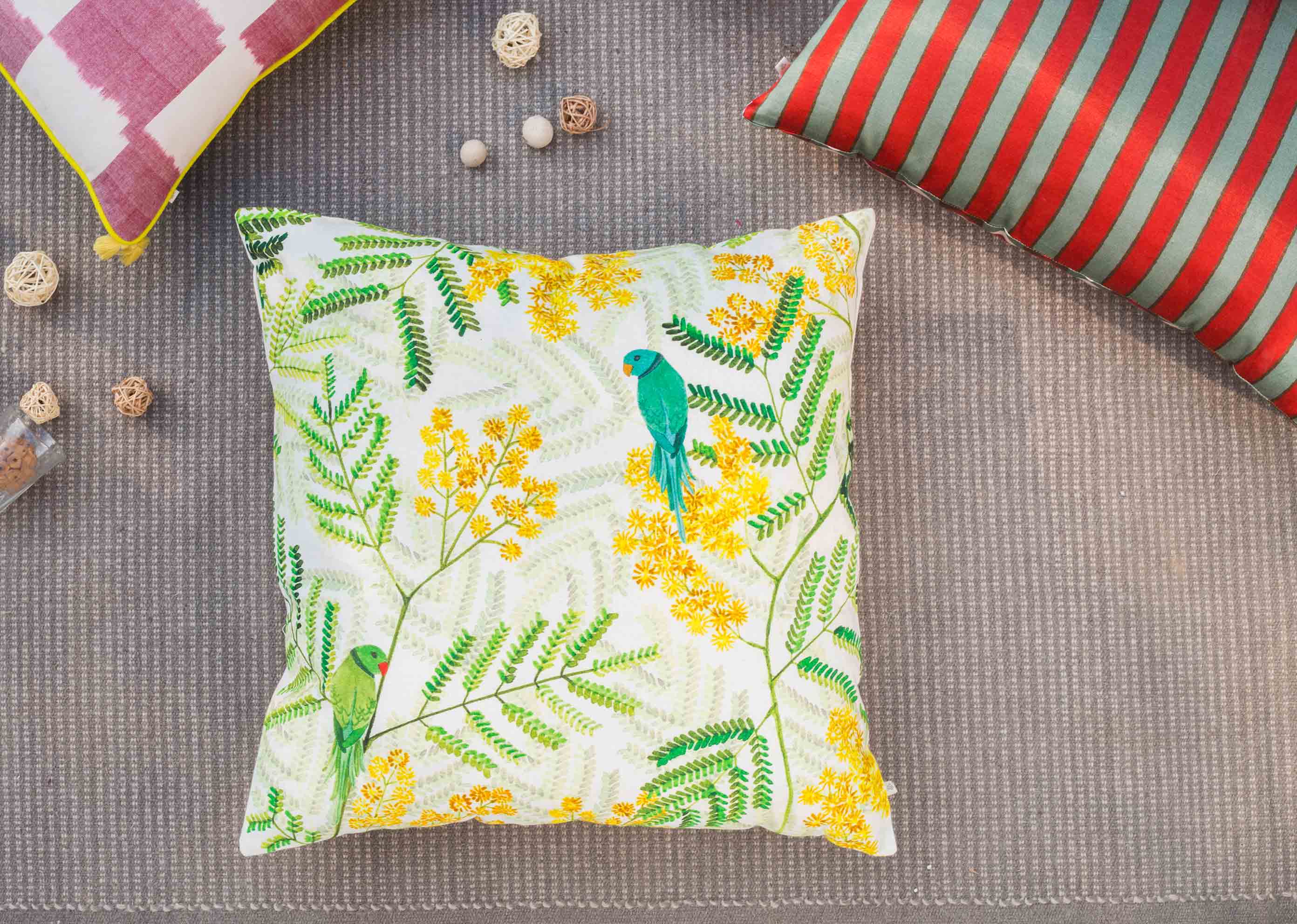 Parrot Babul Cushion Cover - Image 3