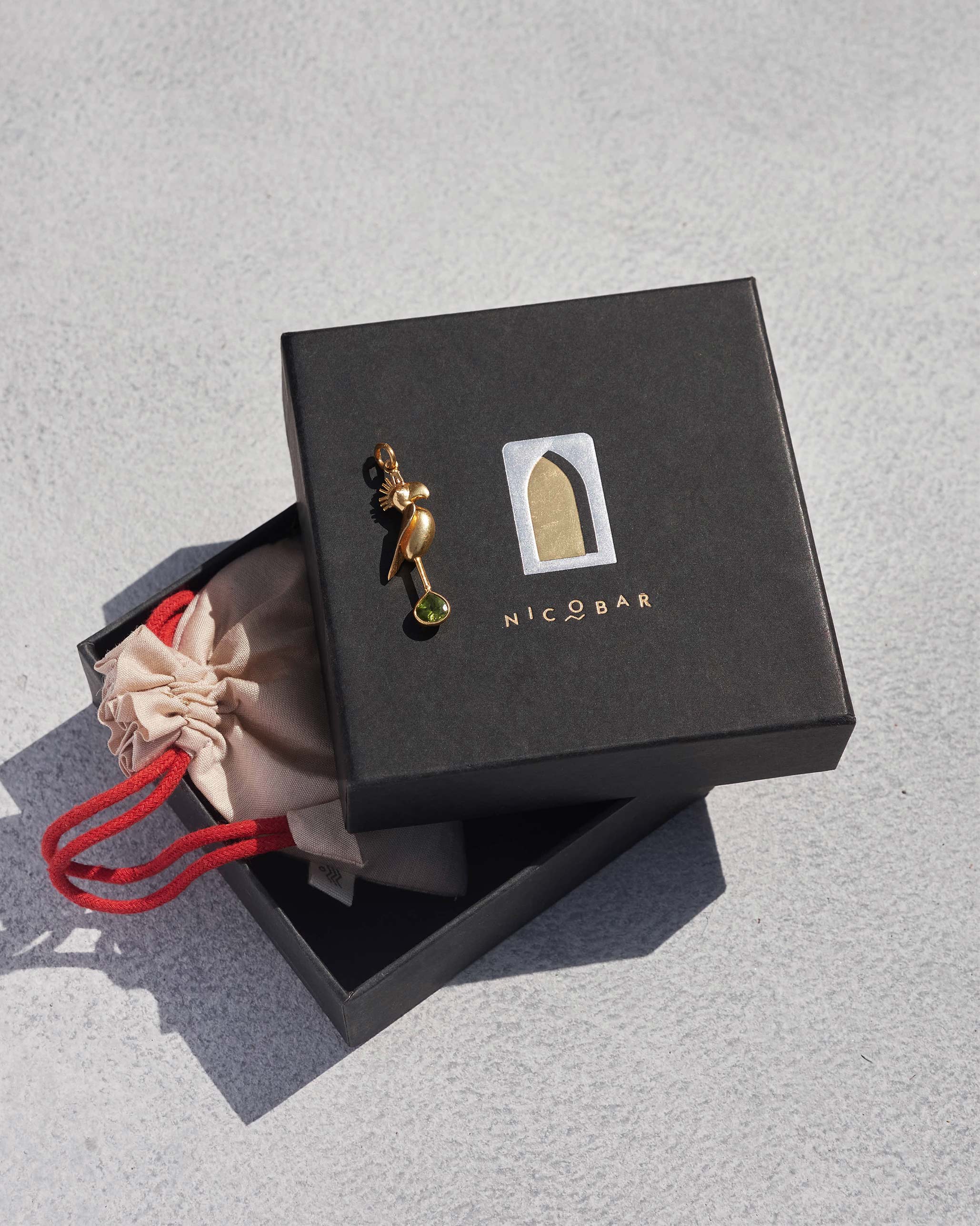 Parrot Charm - Gold - Image 2