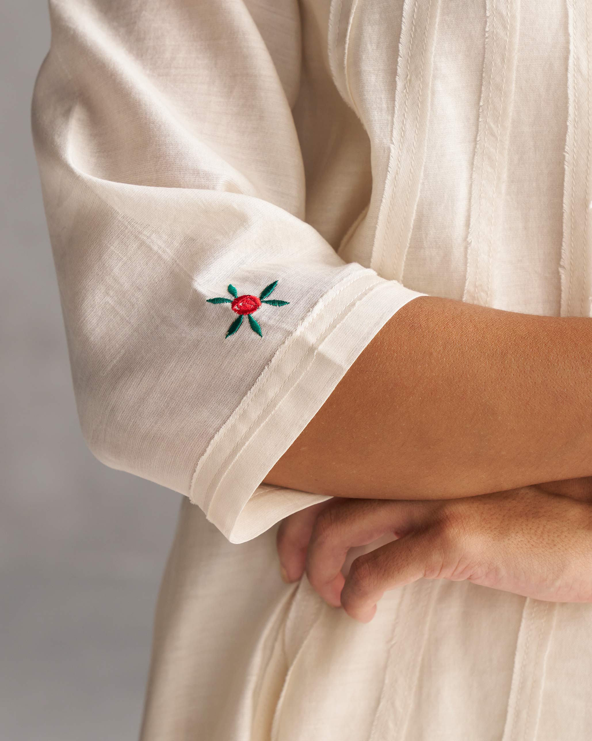Pattaya Kurta with Slip - Ivory - Image 2