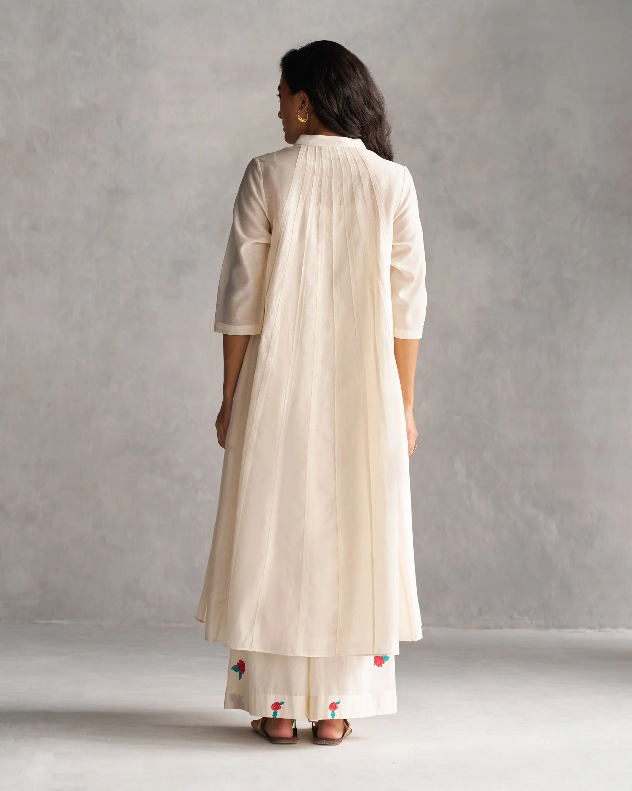 Pattaya Kurta with Slip - Ivory - Image 3