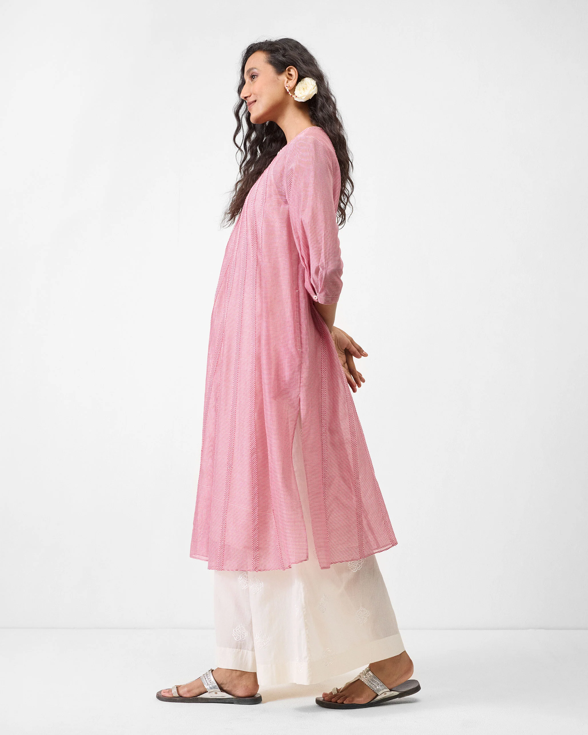 Pattaya Kurta with Slip - Watermelon - Image 2