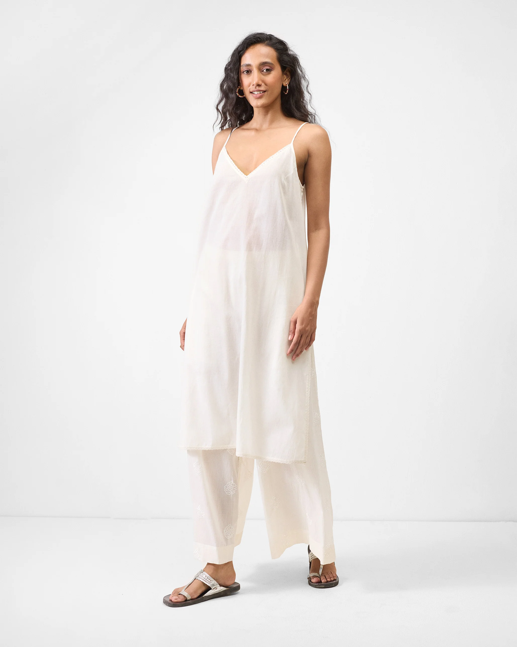 Pattaya Kurta with Slip - Watermelon - Image 5