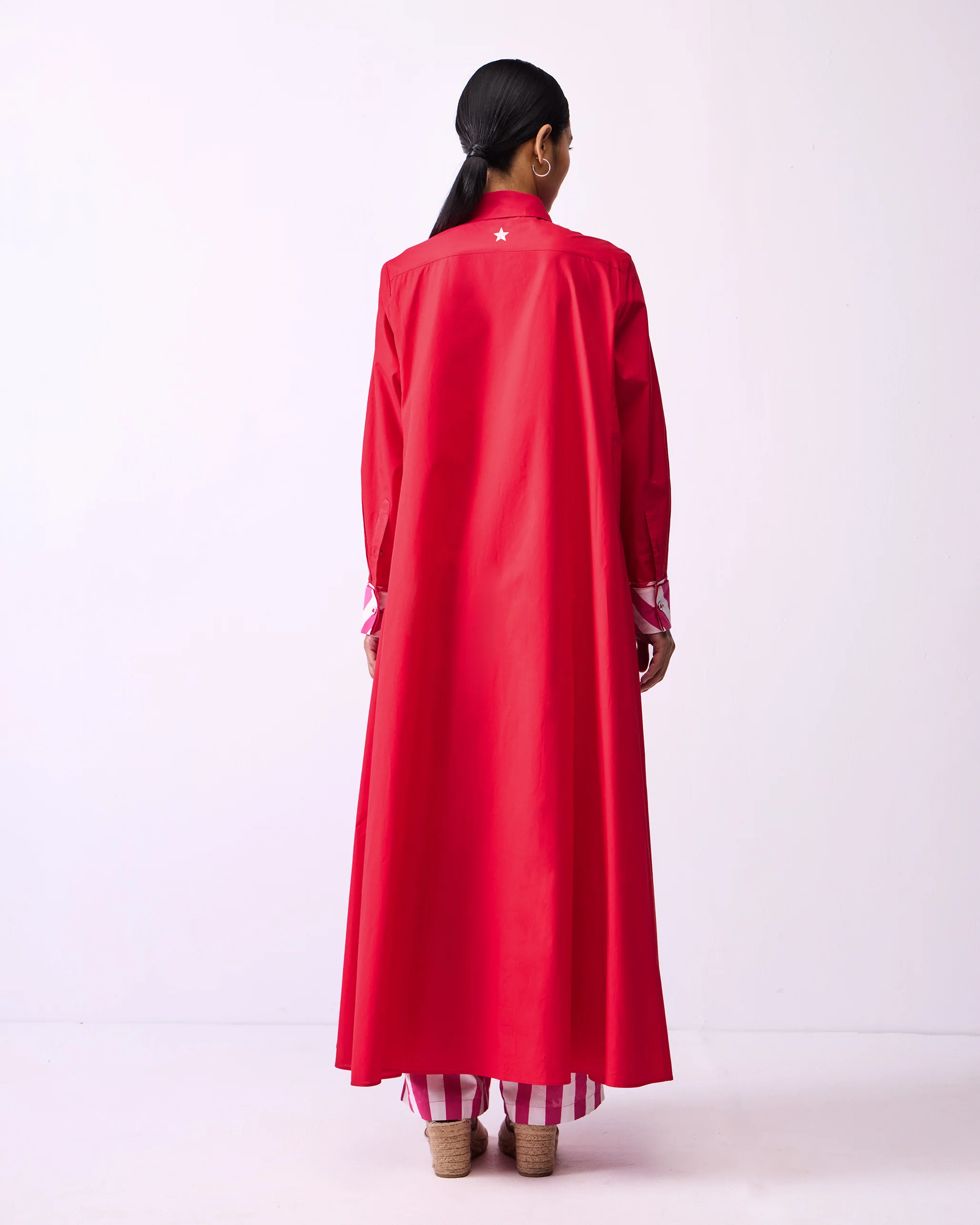 Pattaya Shirt Dress - Bright Red - Image 7