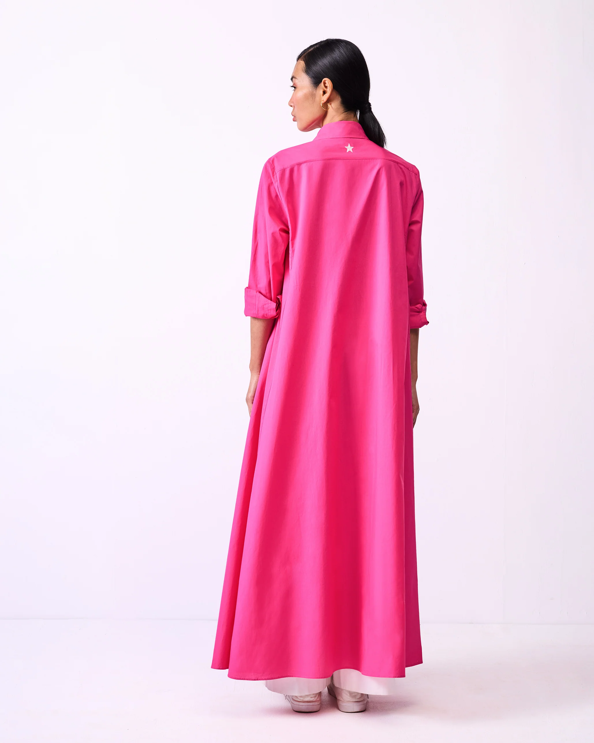 Pattaya Shirt Dress - Fuchsia - Image 6
