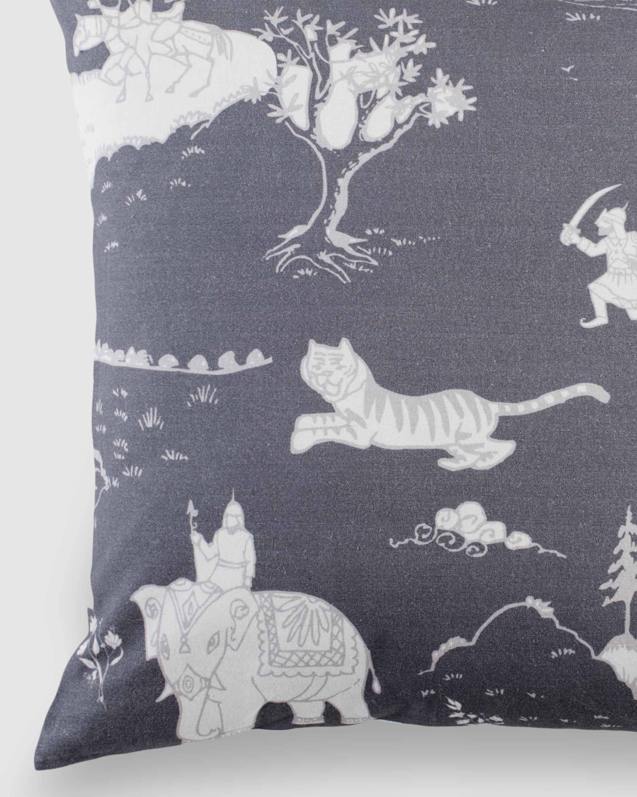 Pazhani Cushion Cover - Charcoal - Image 2