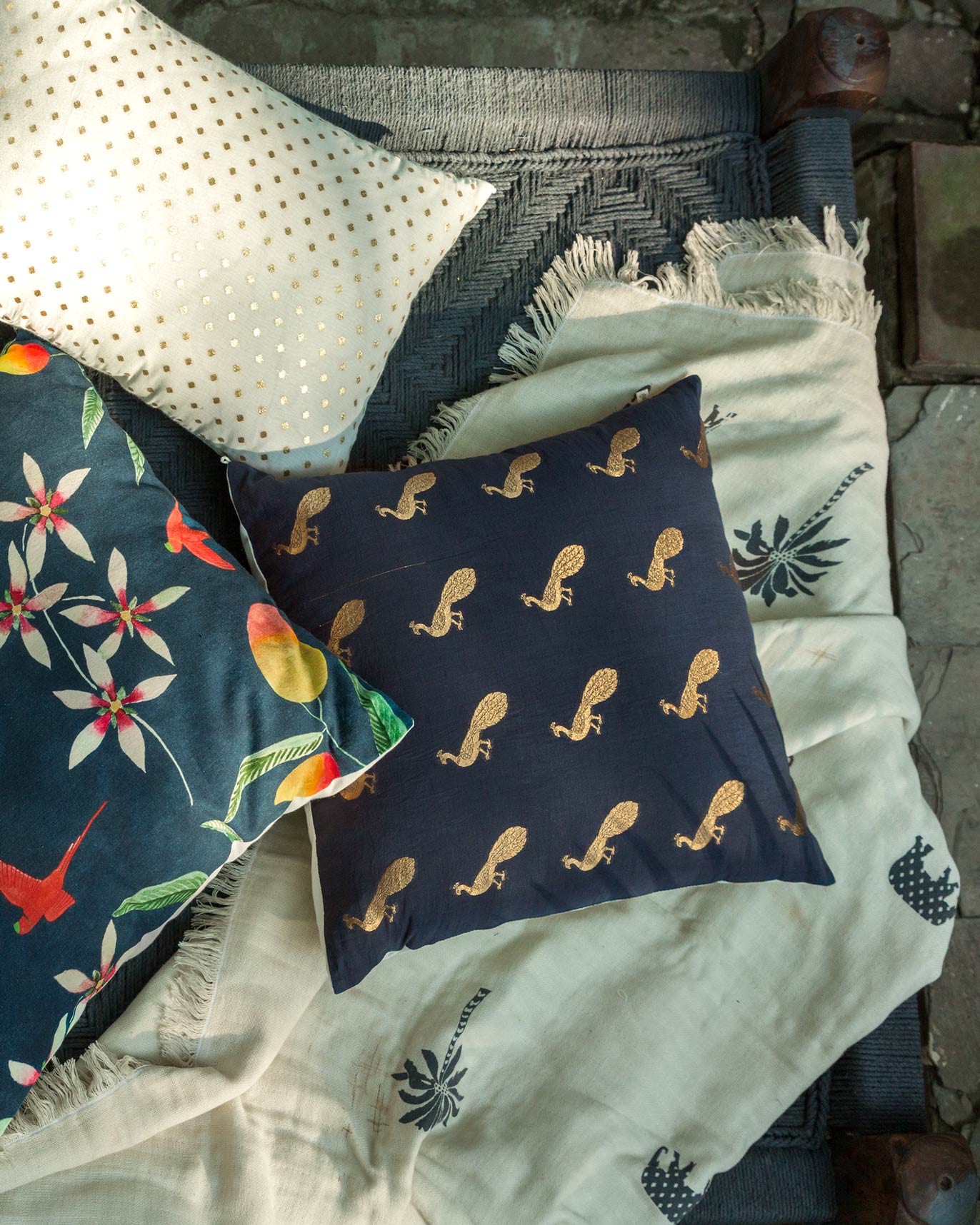 Peacock Cushion Cover - Image 5
