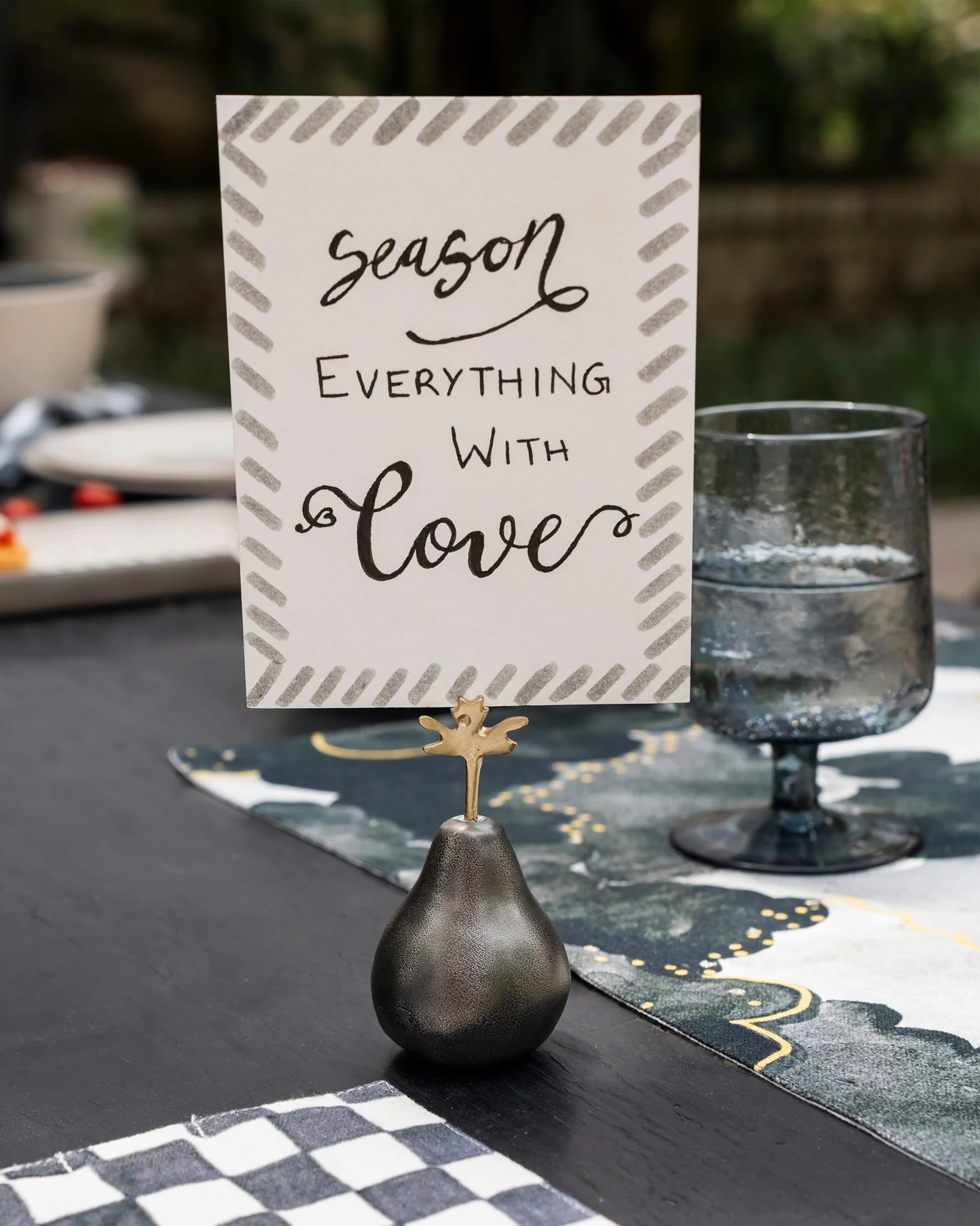 Pear Menu Card Holder - Image 2