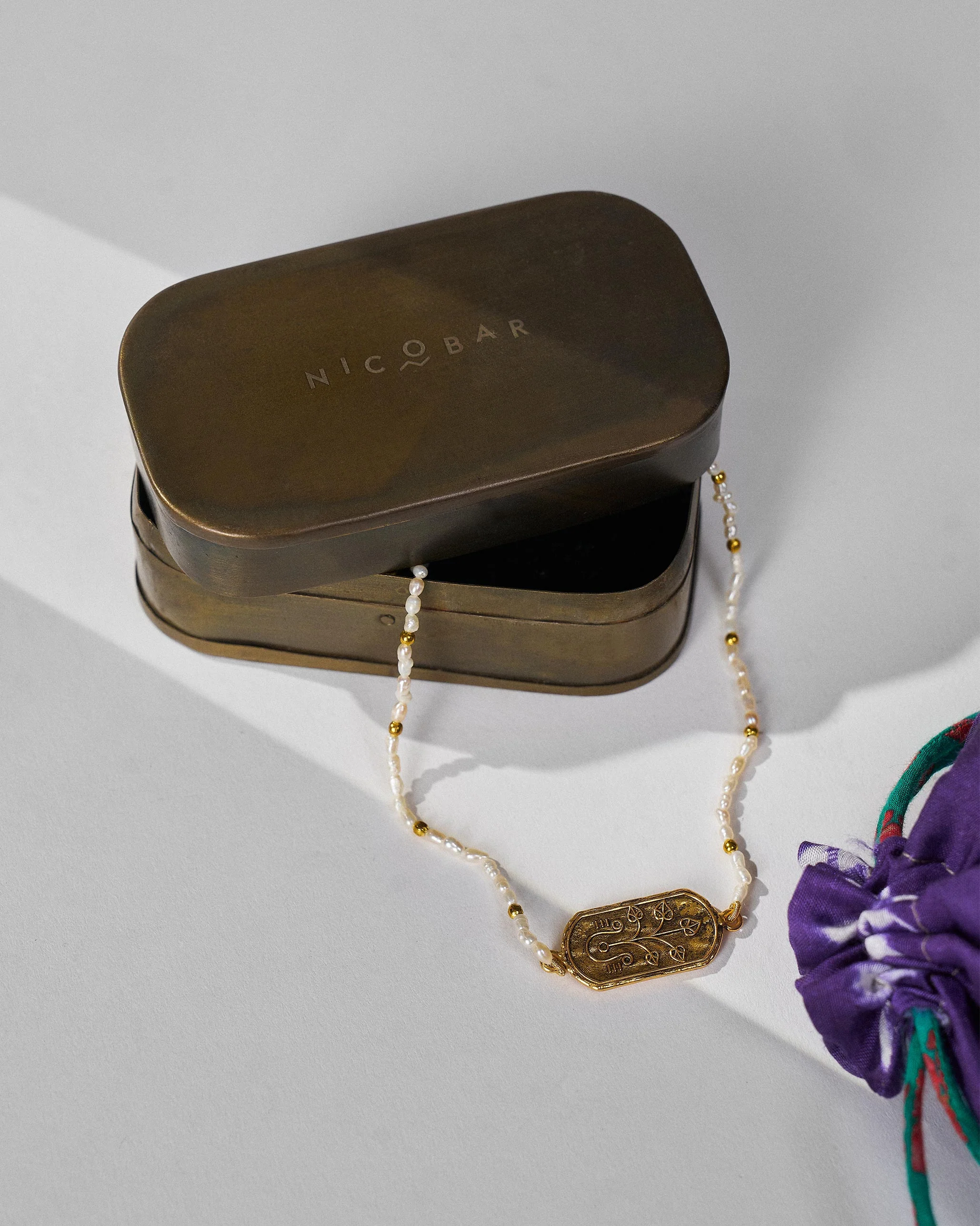 Pearl Peepul Choker - Gold - Image 6