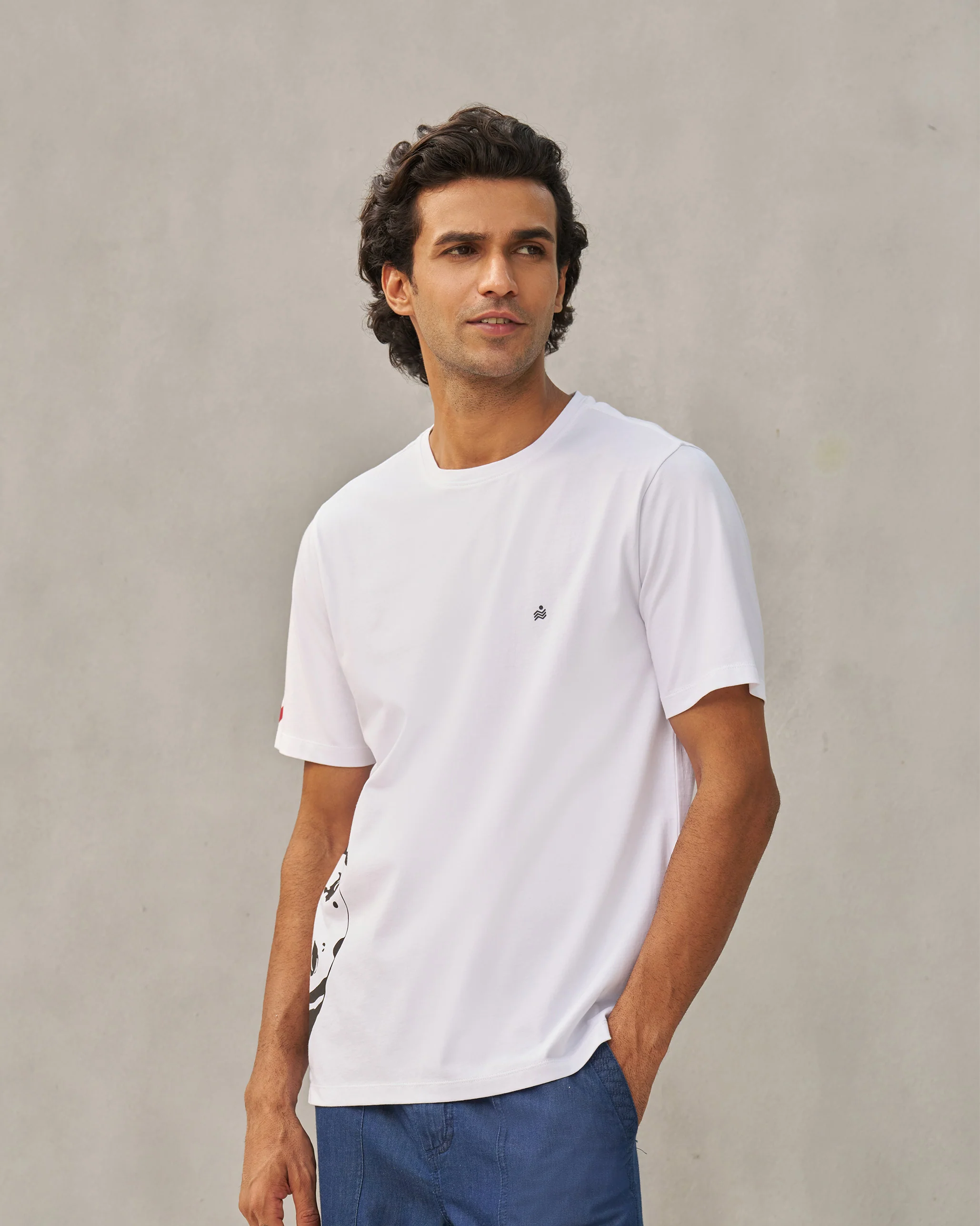 Peekaboo Dalmation T-shirt - White - Image 4