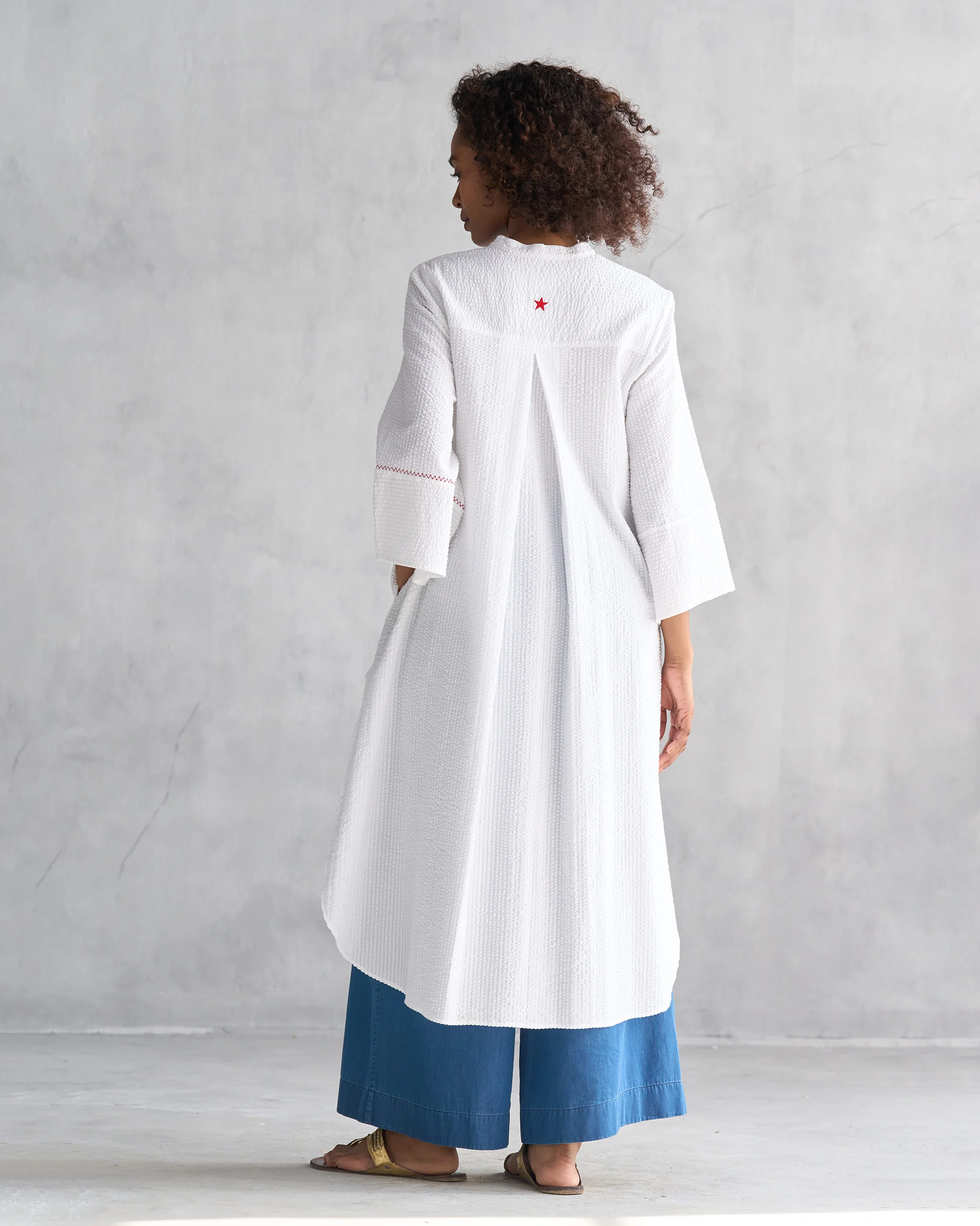 Pema Top - White Seersucker - Image 6