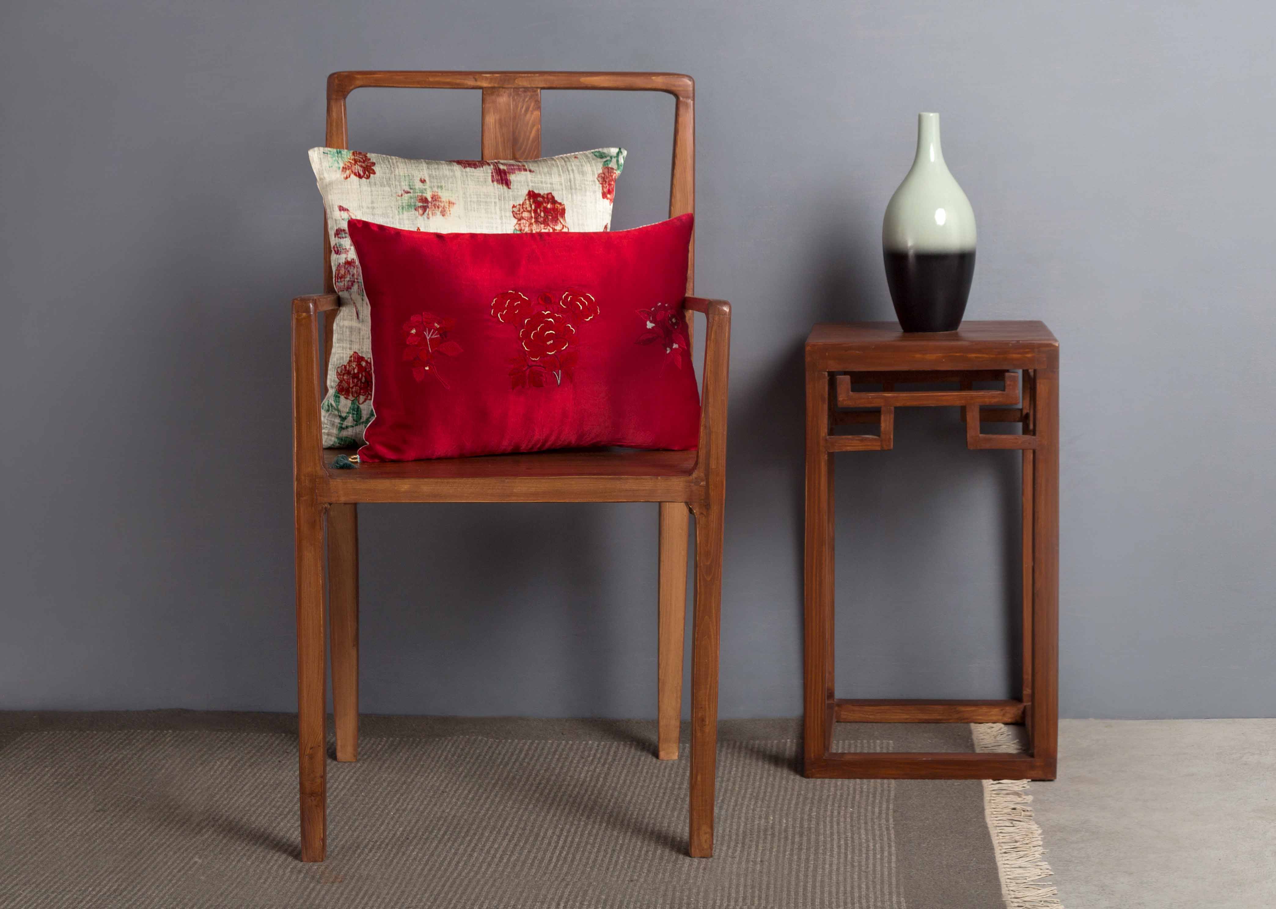 Peony Lumbar Pillow Cover - Image 3