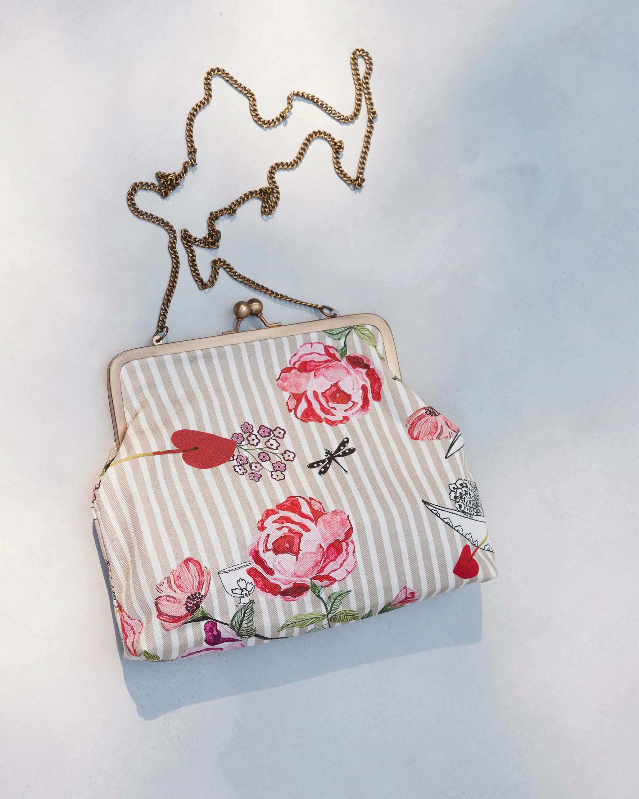 Peony Messenger Bag - Red - Image 3
