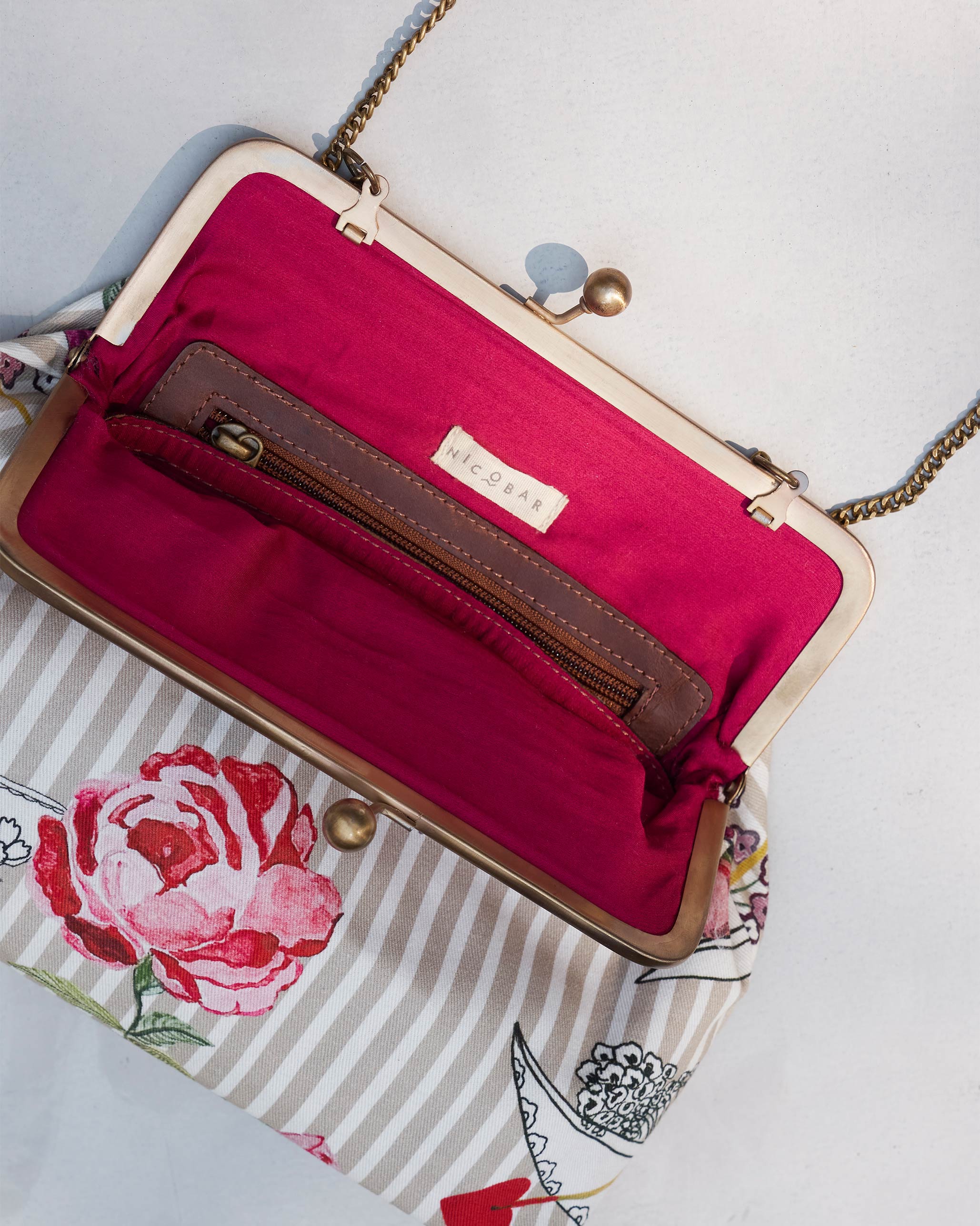 Peony Messenger Bag - Red - Image 4