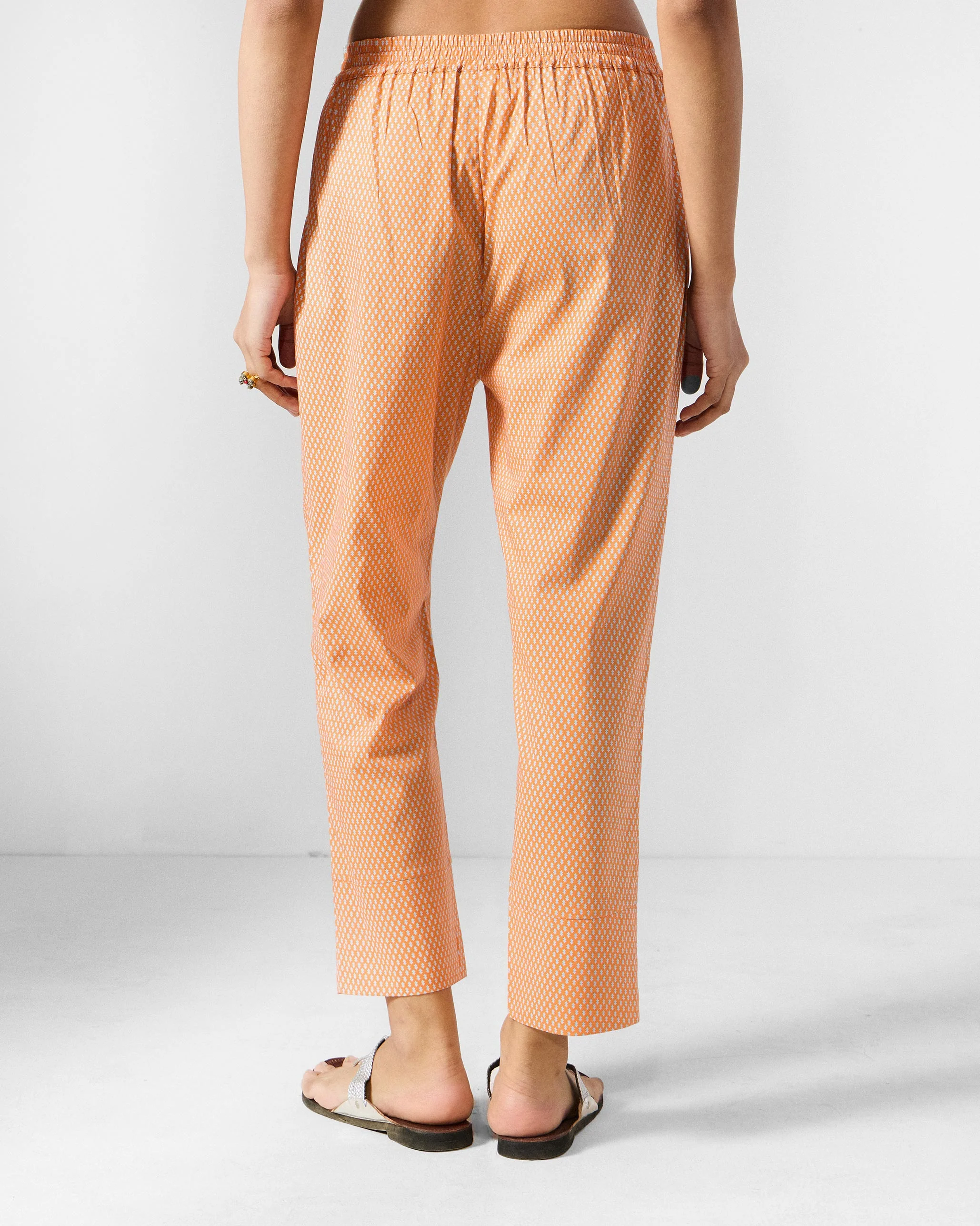 Perch Pants - Orange Printed - Image 3