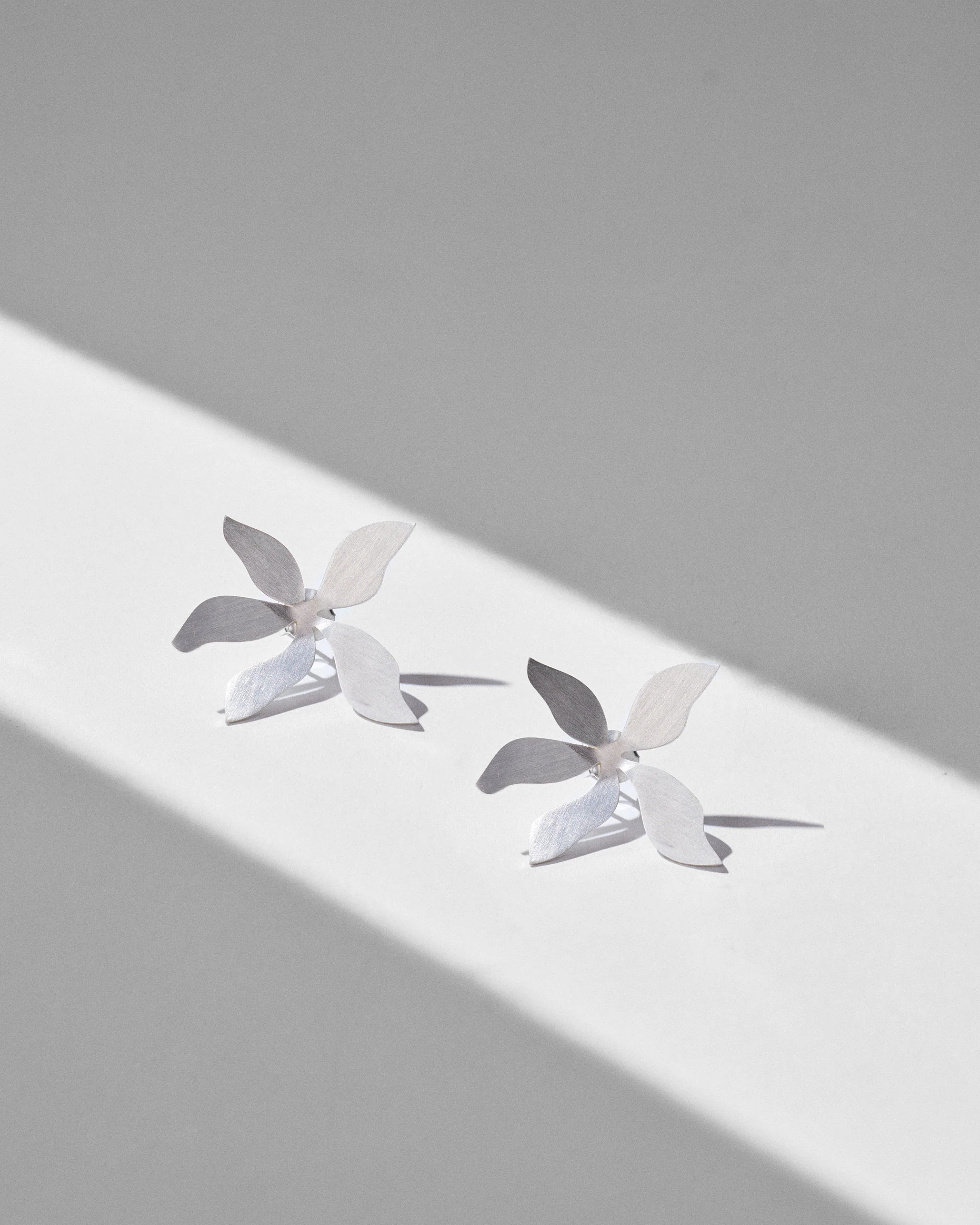 Periwinkle Studs - Silver - Image 2