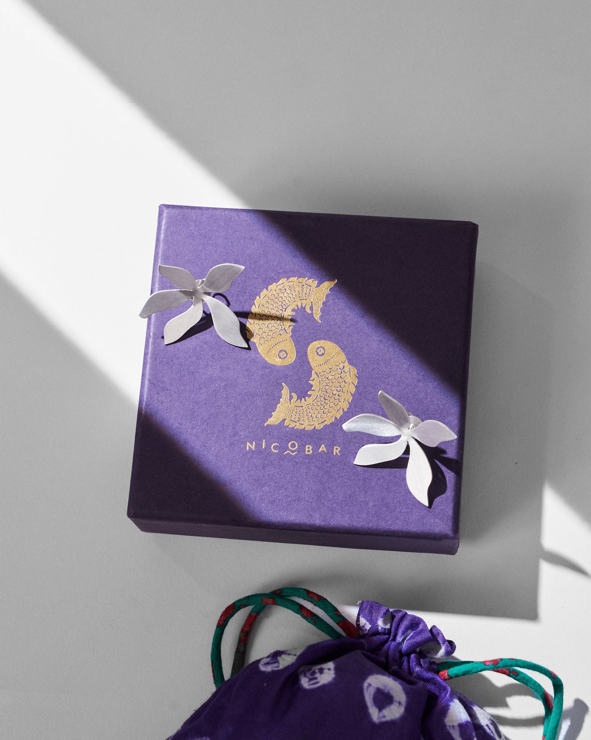 Periwinkle Studs - Silver - Image 3