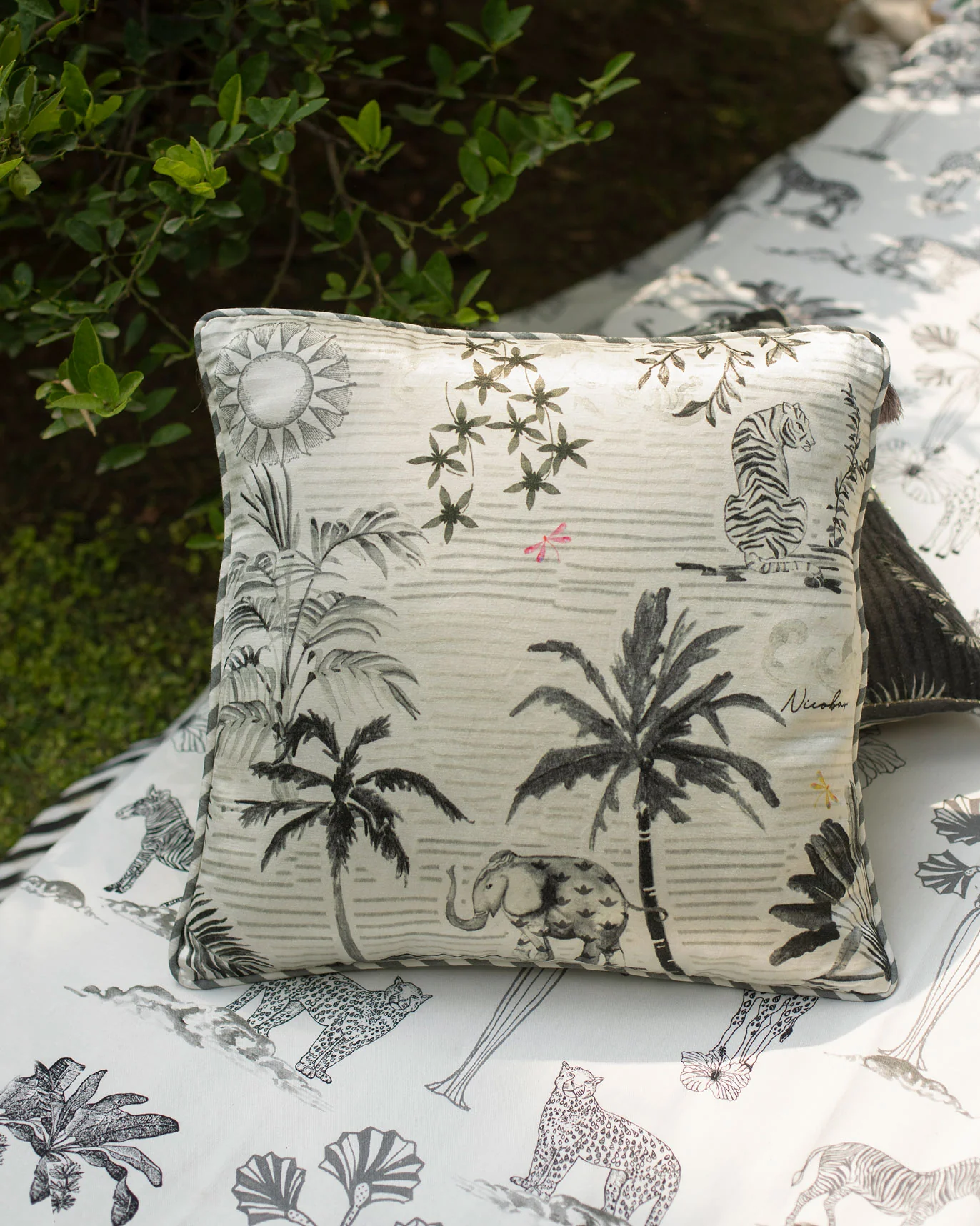 Periyar Cushion Cover - Ivory - Image 3