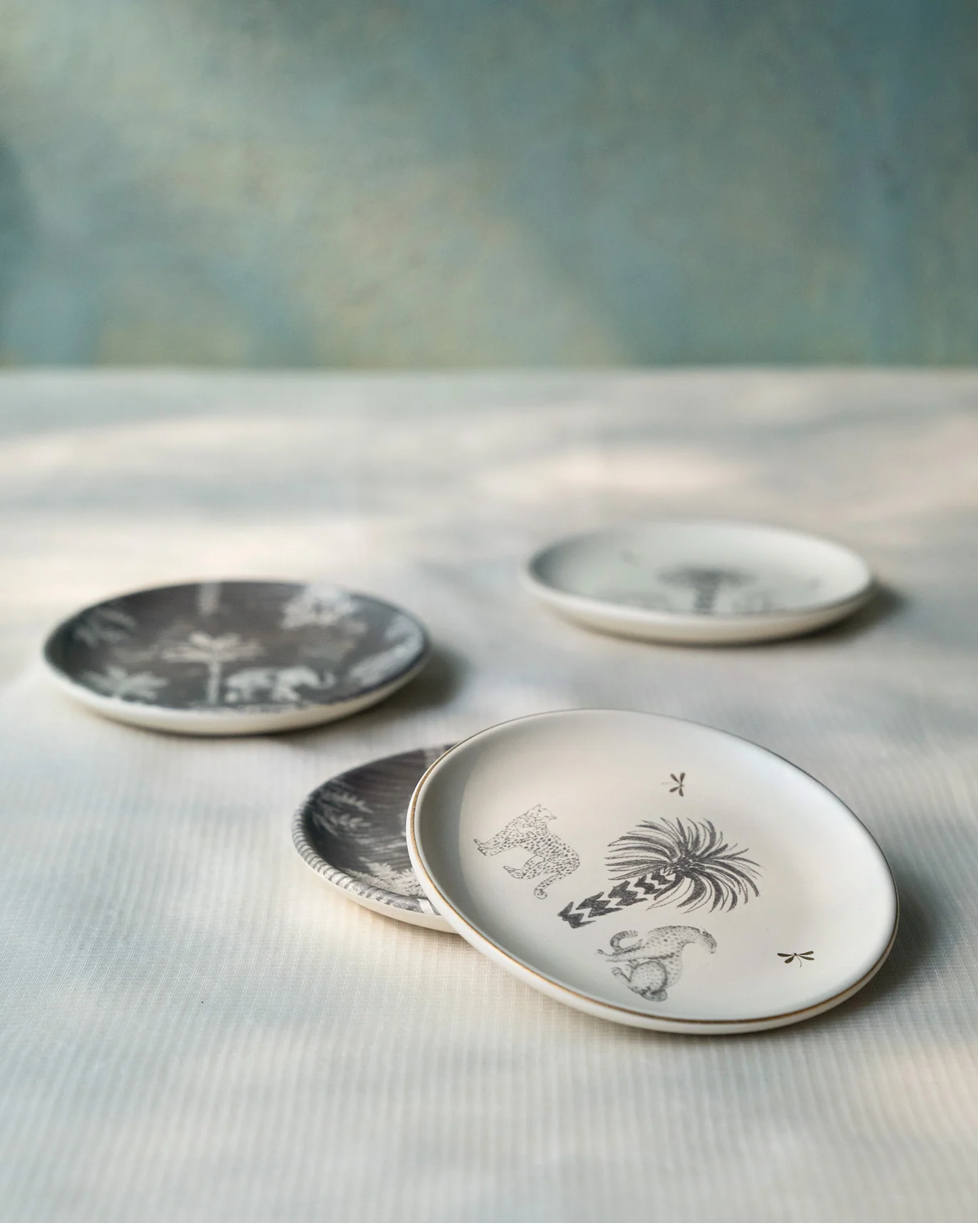 Periyar Tea Plates (Set of 4) - Image 3