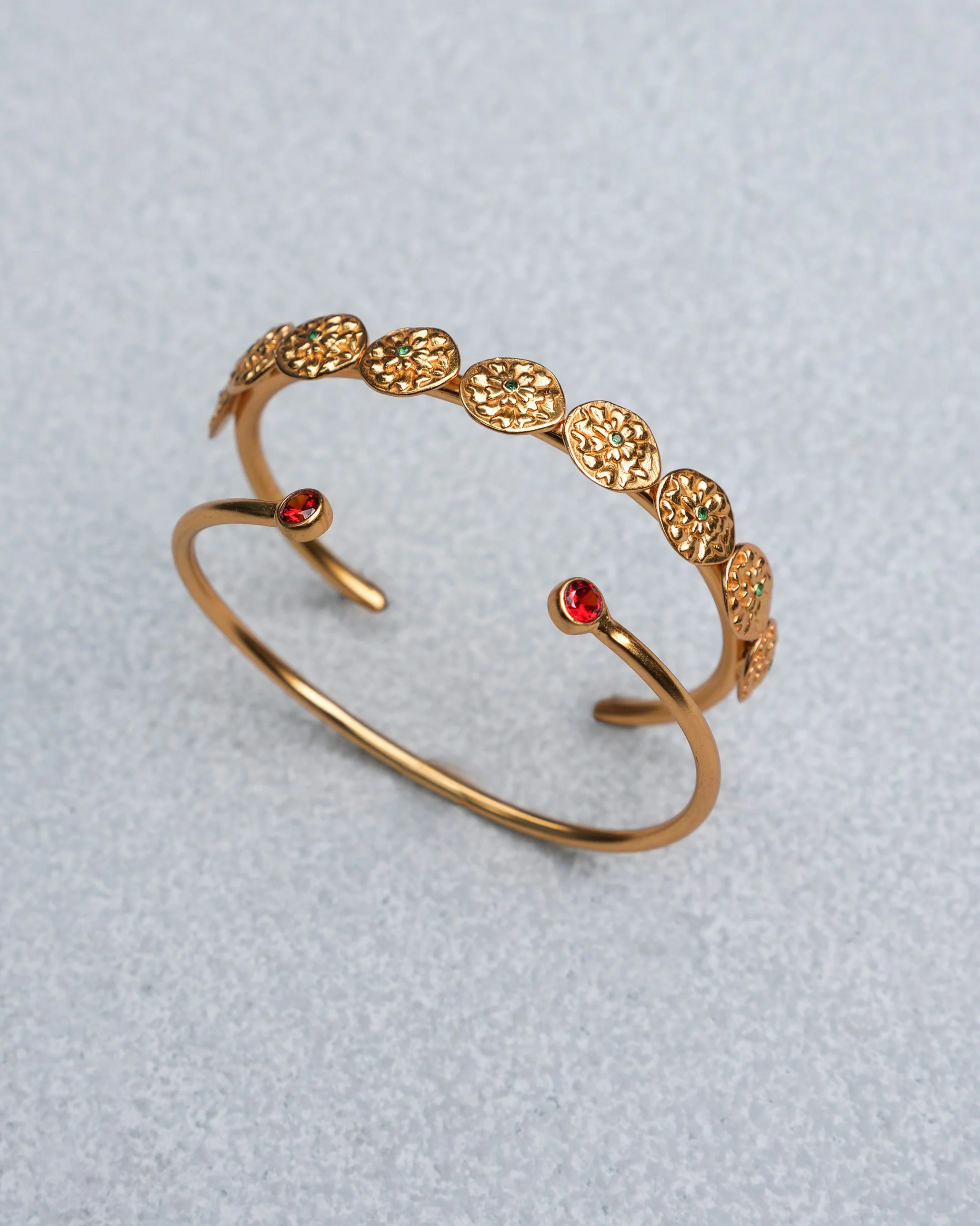 Phool Cuff (Set of 2) - Gold - Image 2