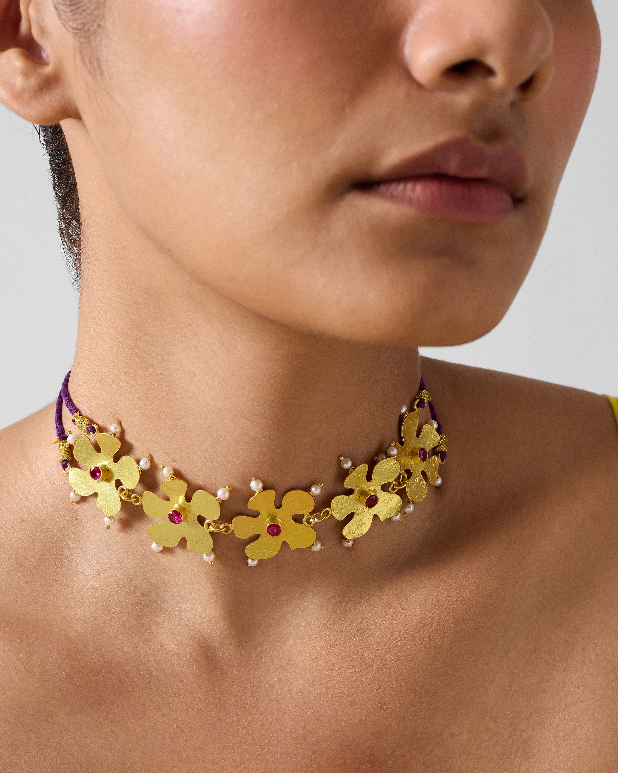 Phool Haar Necklace - Gold