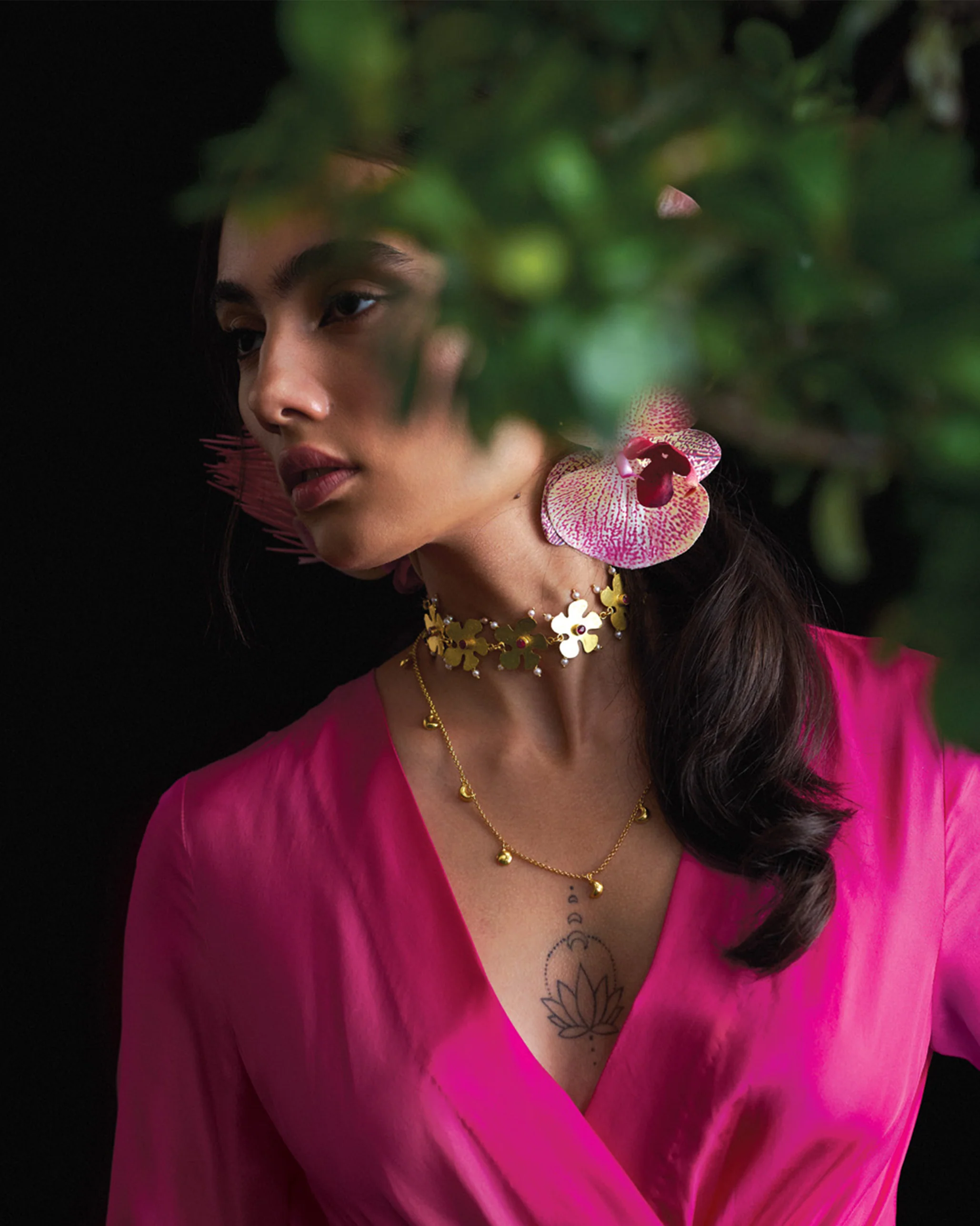 Phool Haar Necklace - Gold - Image 2