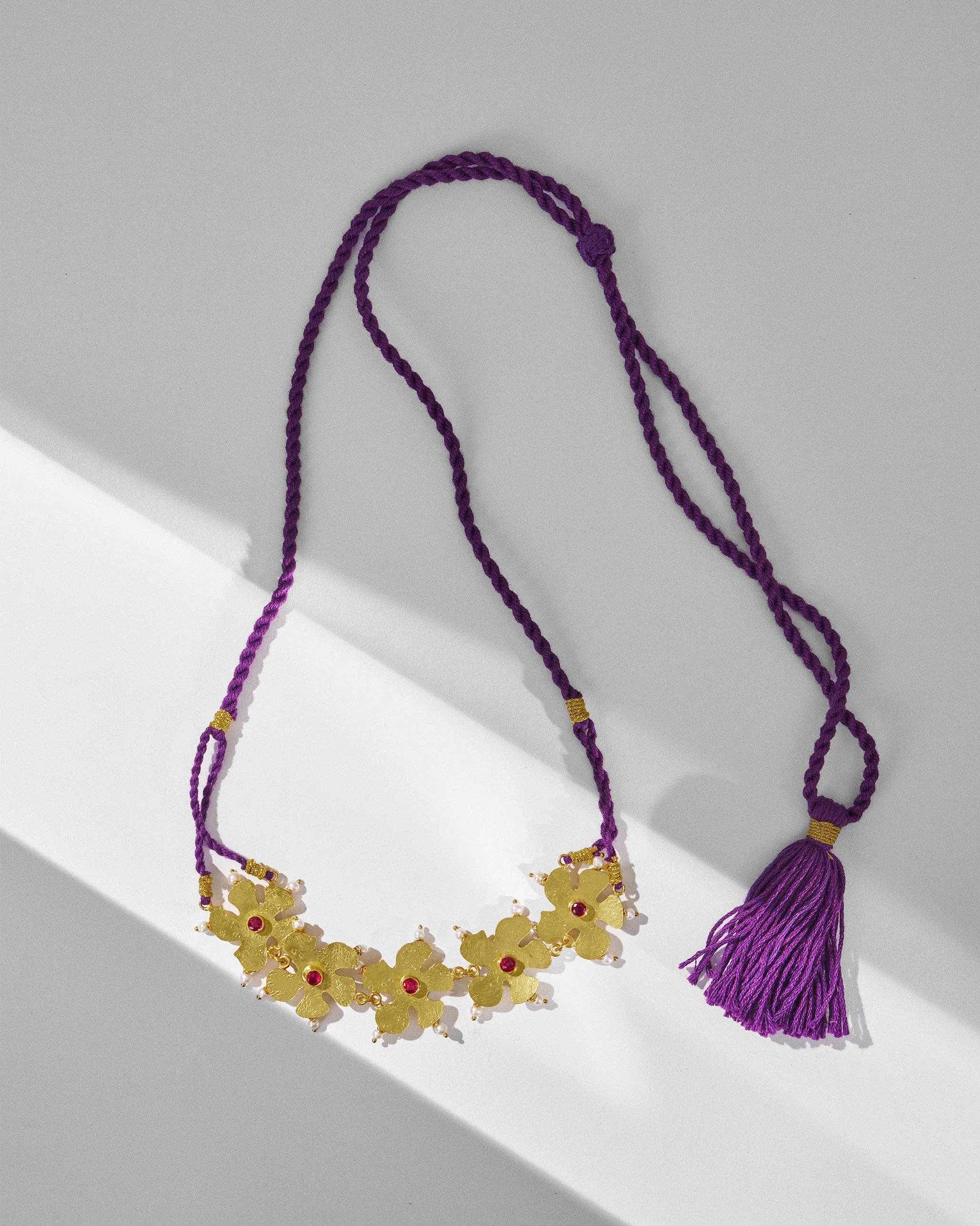 Phool Haar Necklace - Gold - Image 3