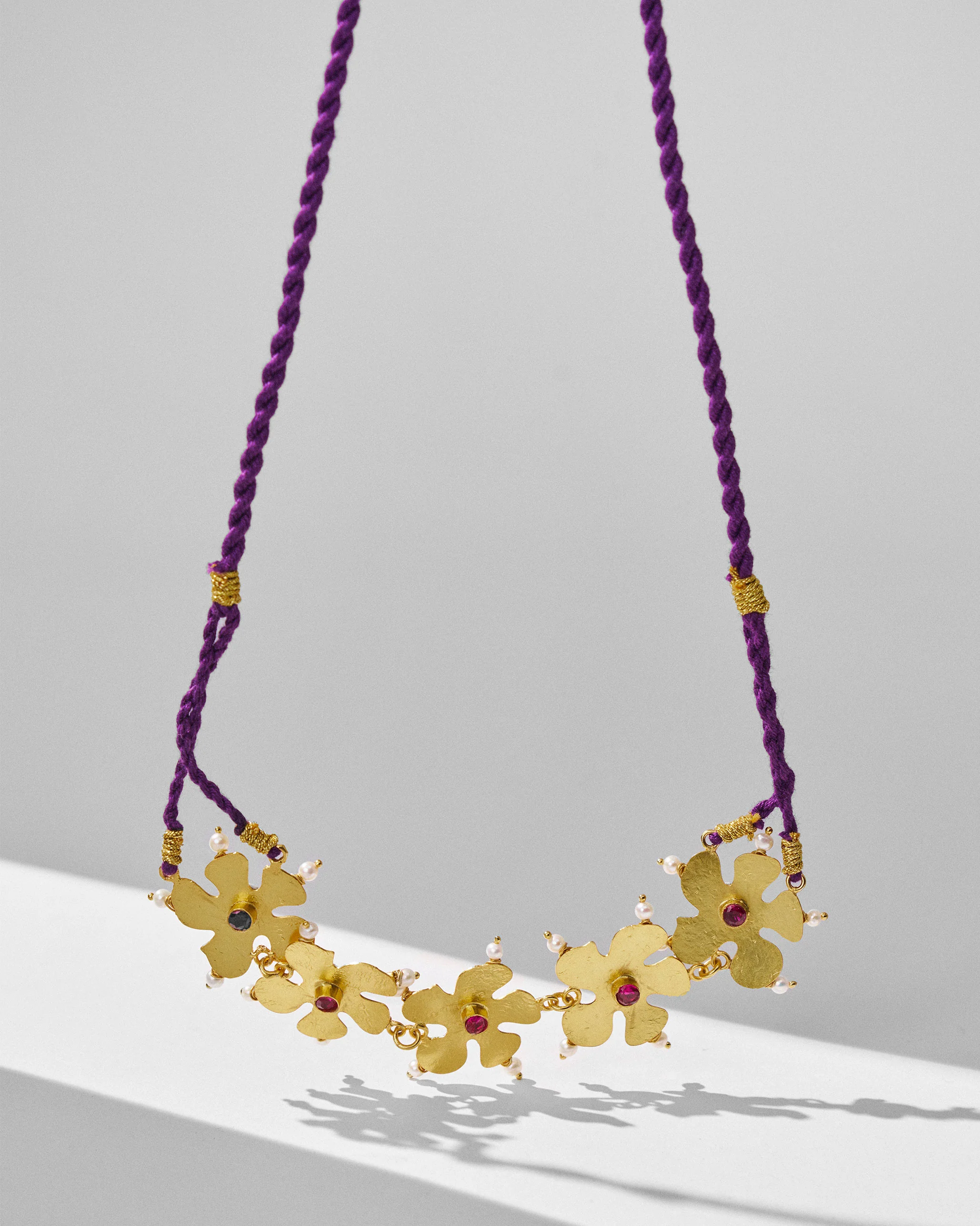 Phool Haar Necklace - Gold - Image 4