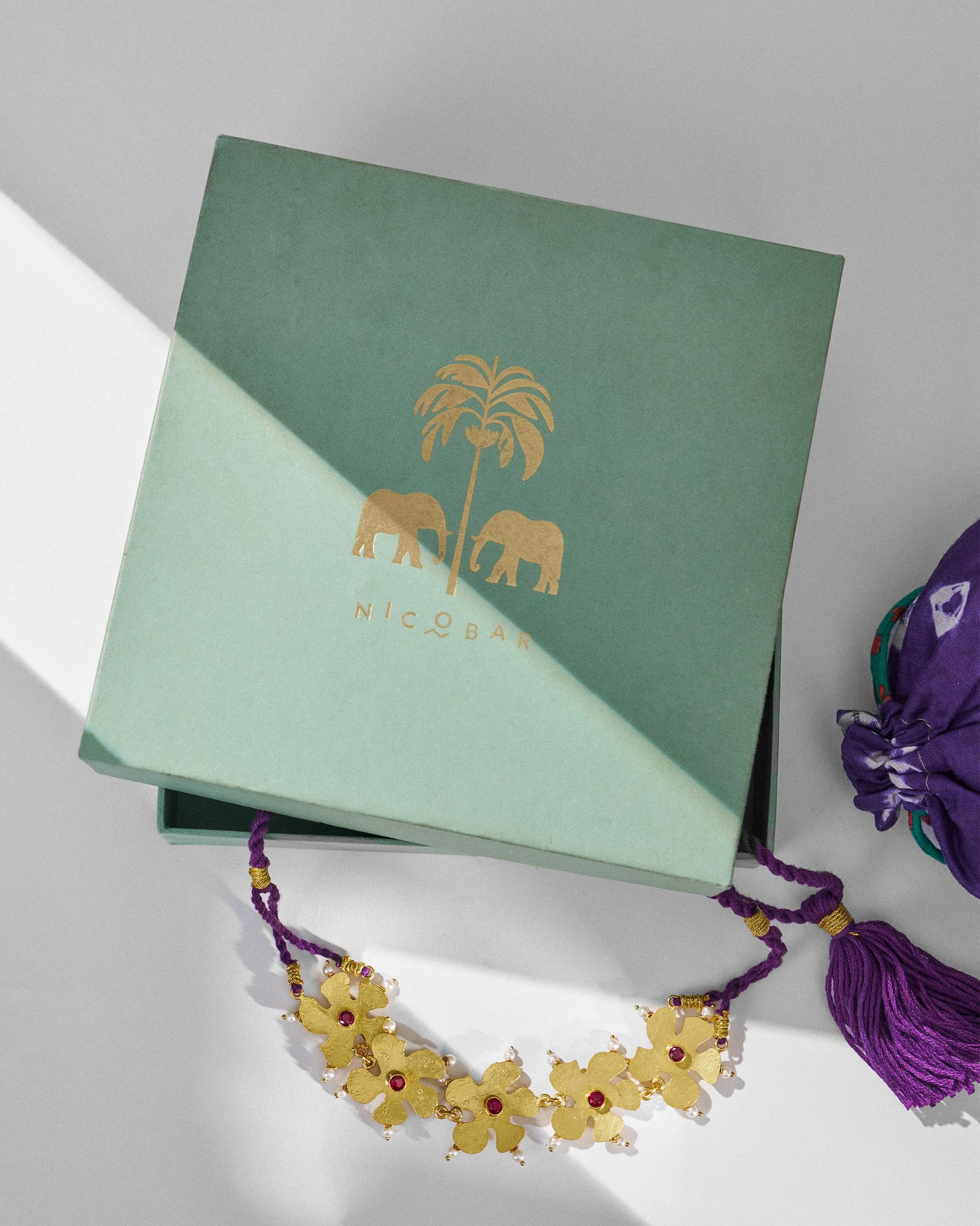 Phool Haar Necklace - Gold - Image 6