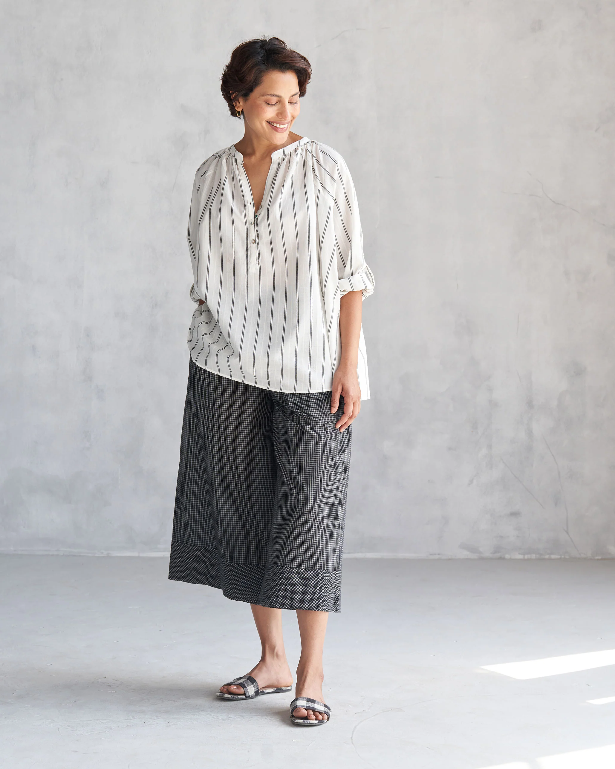 Picnic Culottes - Black & Ivory - Image 4