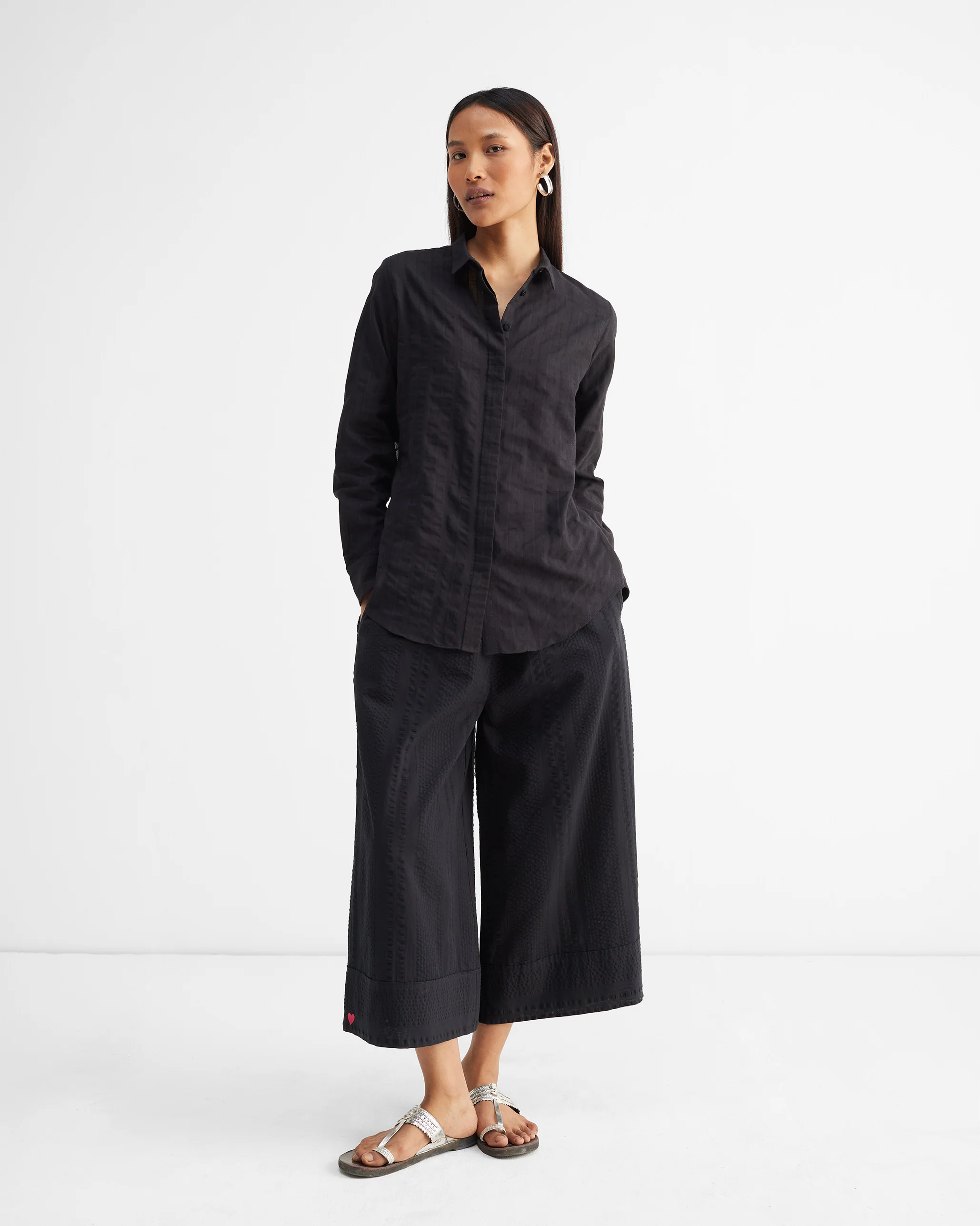 Waterfall Shirt - Black - Image 7