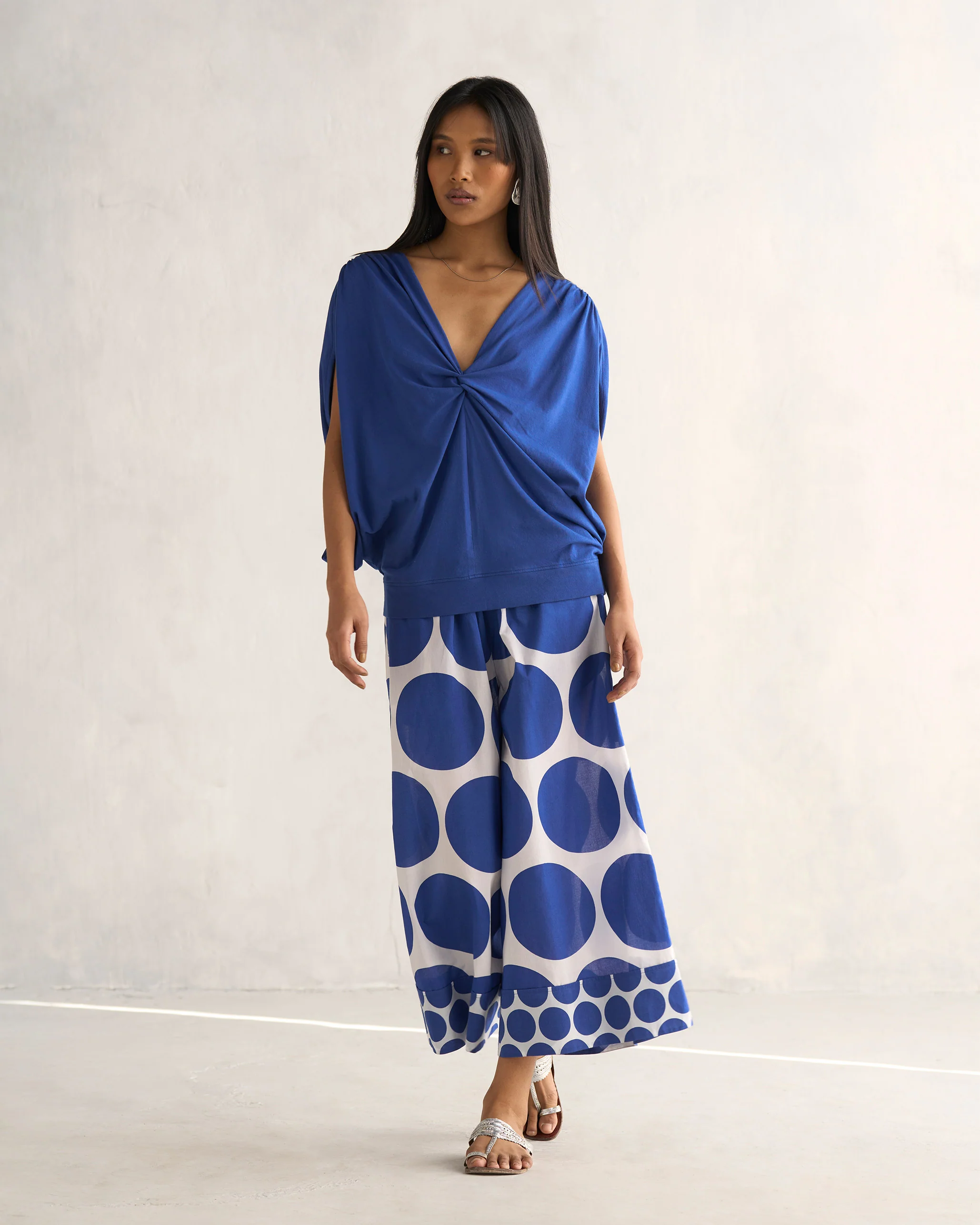 Picnic Culottes - Navy & White - Image 4