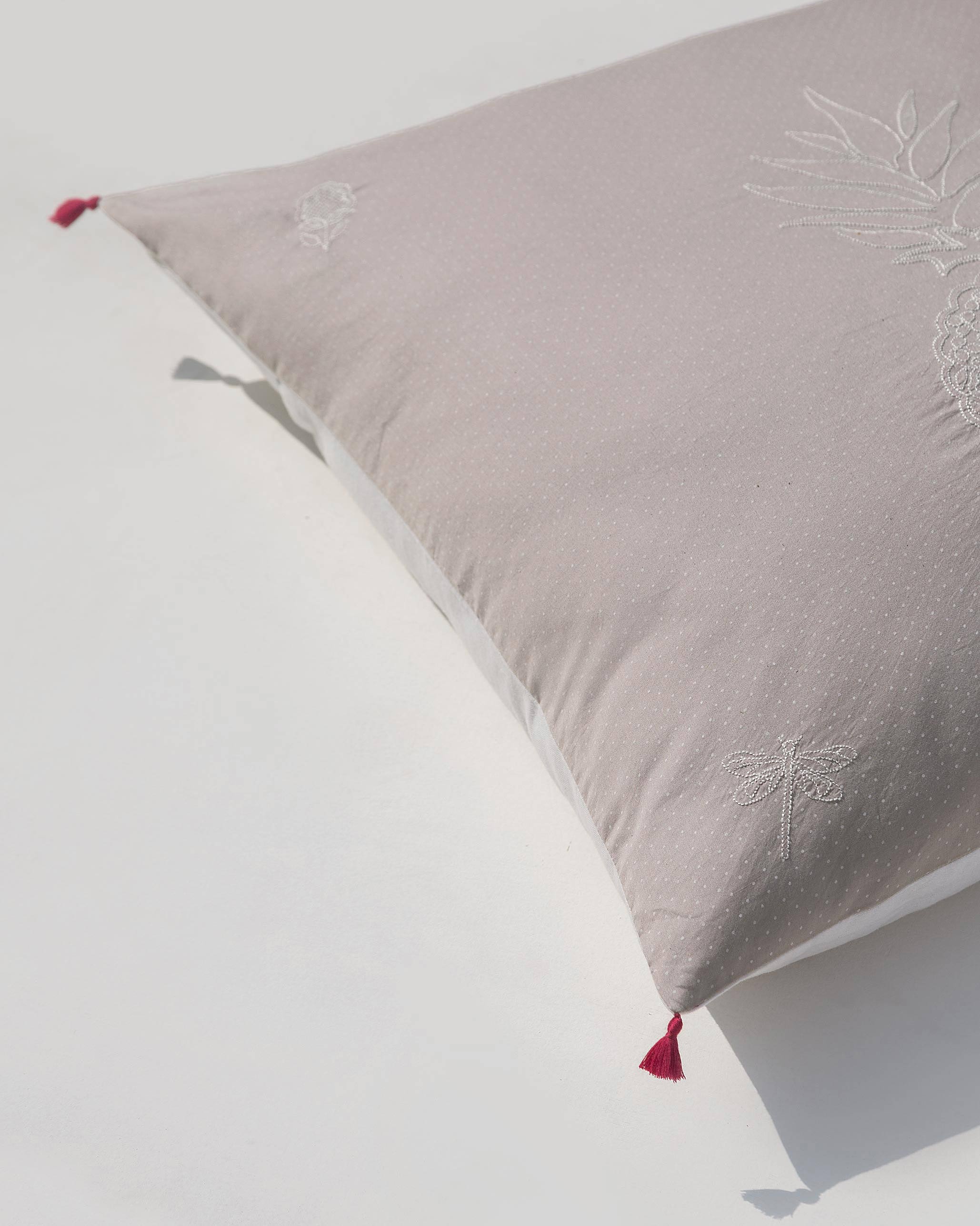 Pineapple Euro Sham Cover - Grey - Image 4