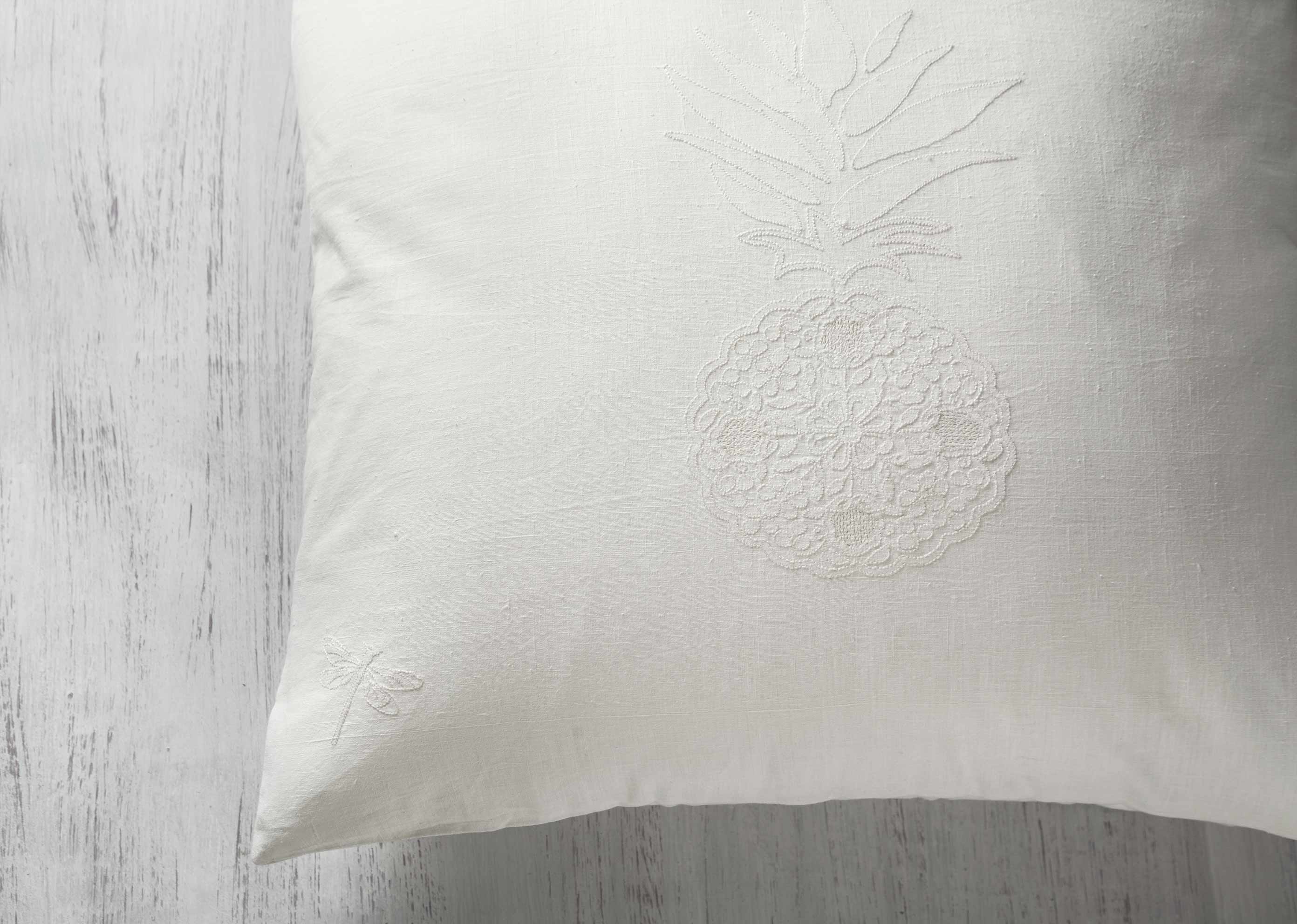 Pineapple Euro Sham Cover - Ivory - Image 3