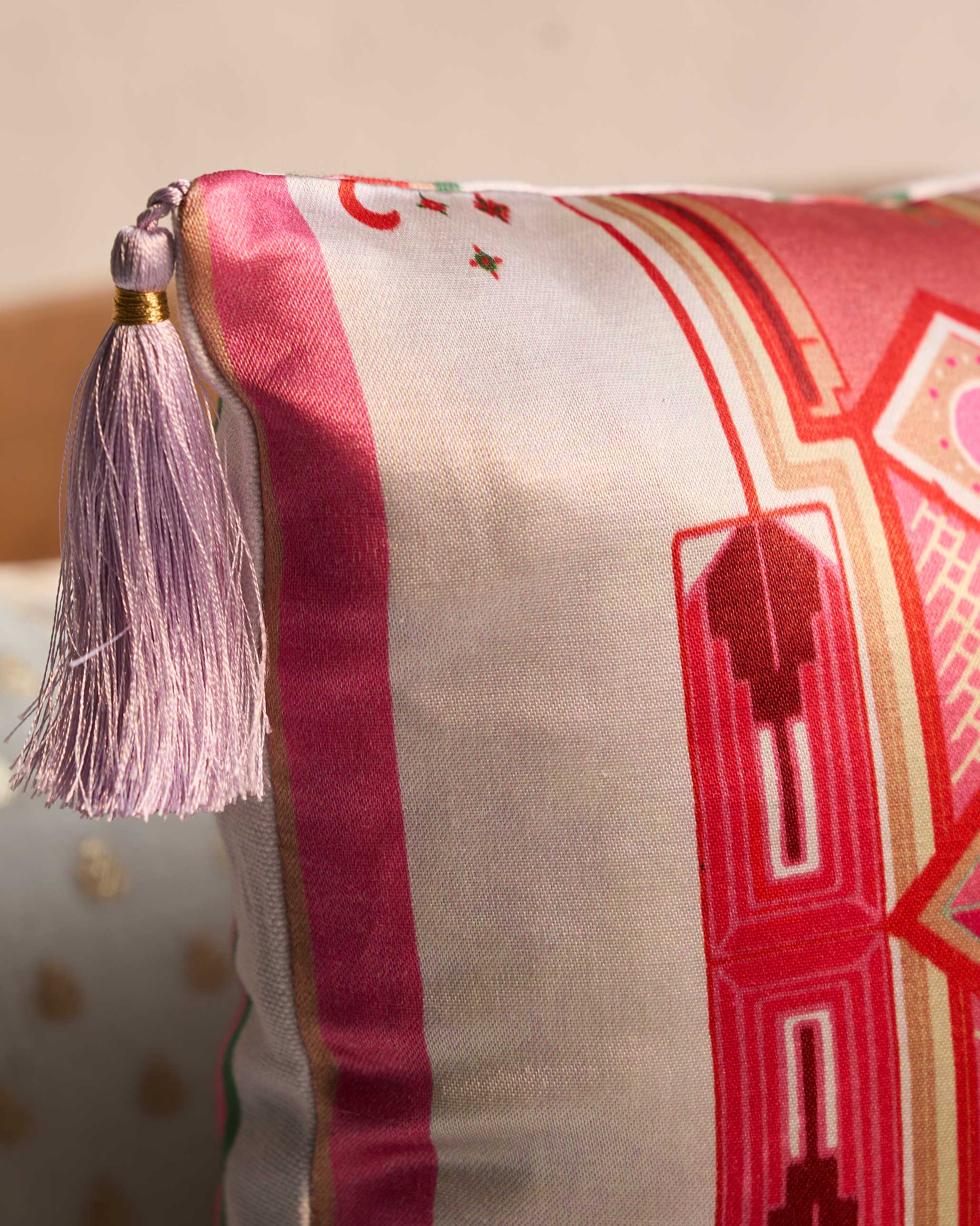 Pink Palm Cushion Cover - Image 2